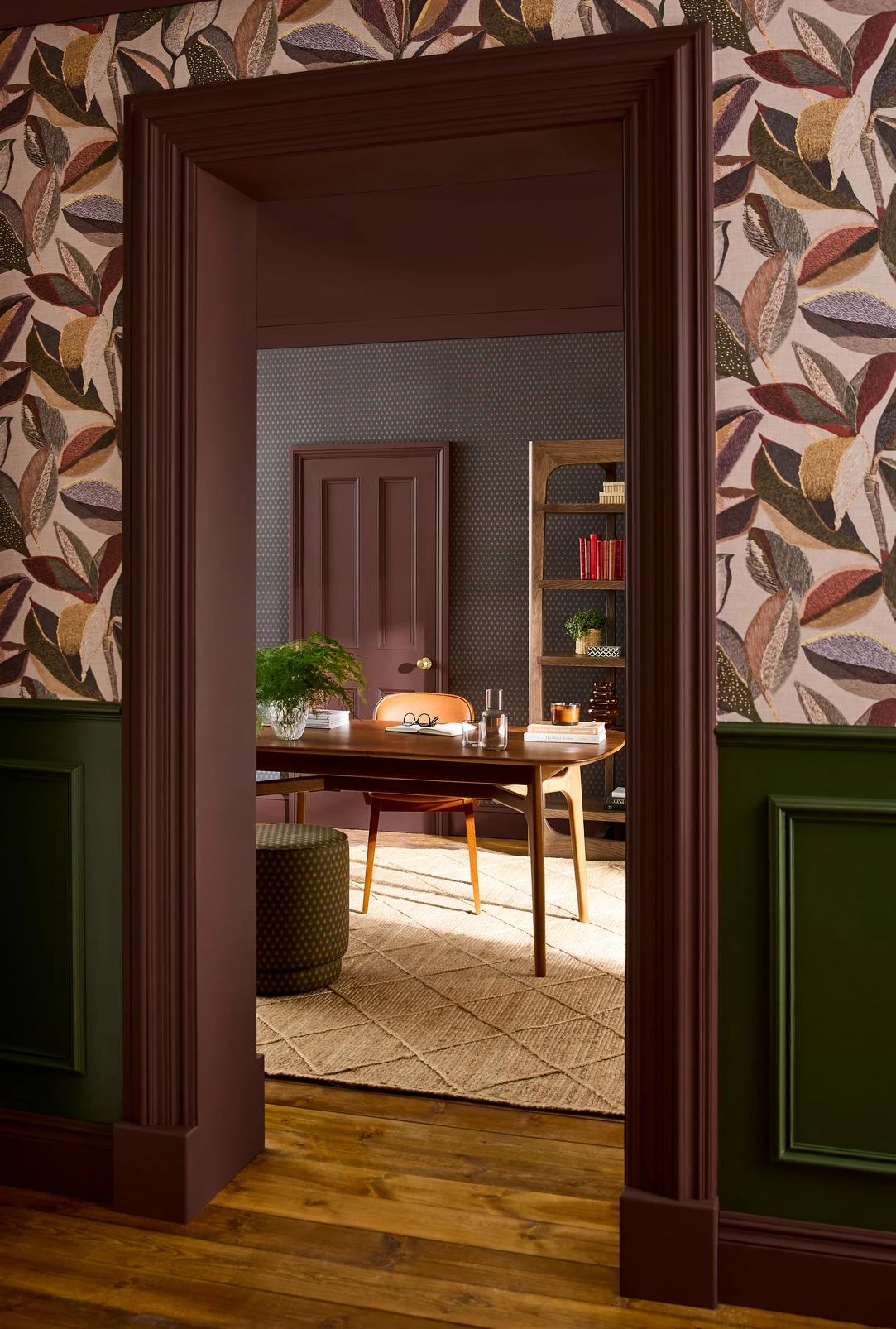 Dobby Petrol Wallpaper - 146384_CAMEO_DobbyPetrol_ChilliCocoa_SuesJumper_146401_CasaFolhaThistle_4.jpg