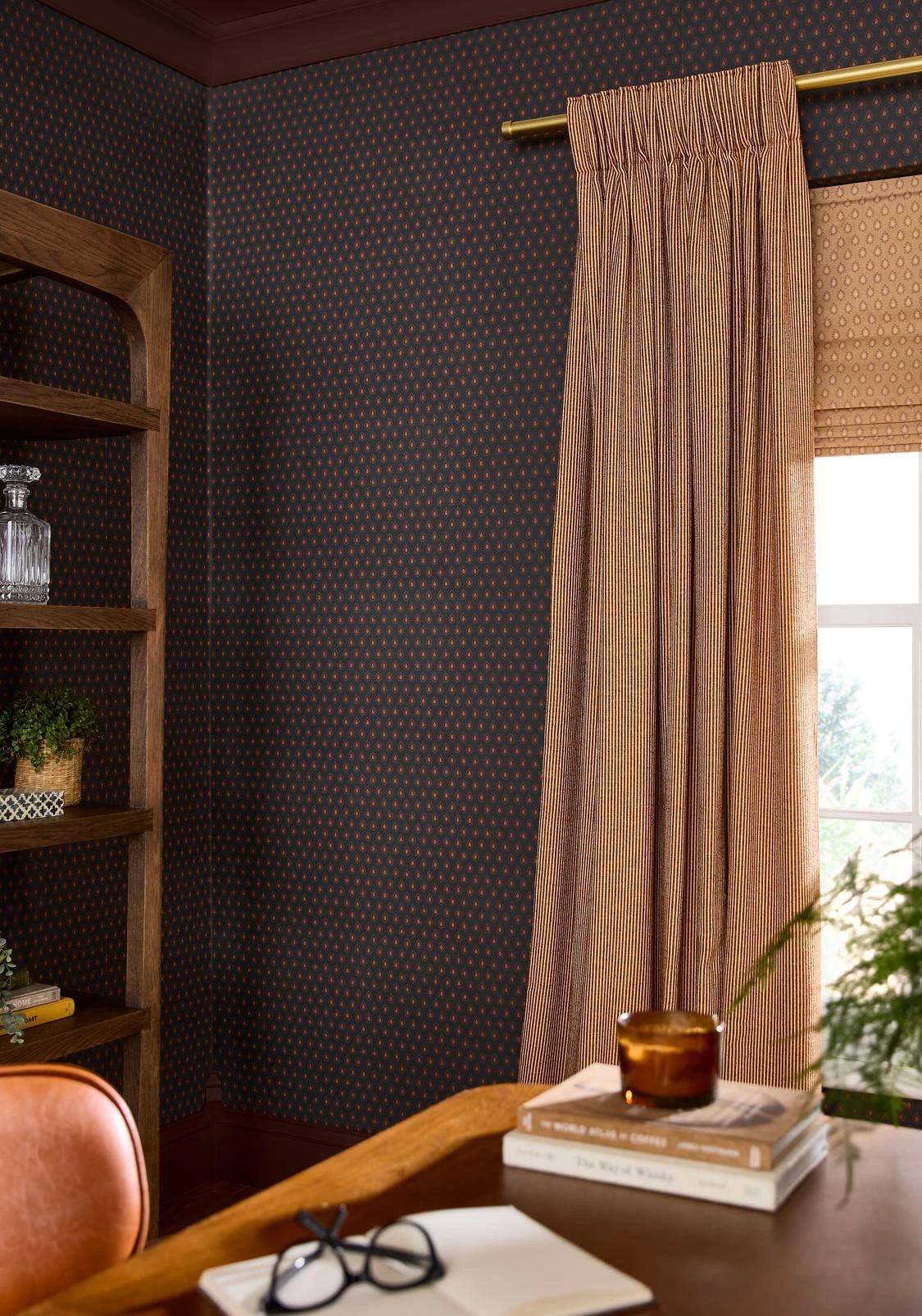 Dobby Petrol Wallpaper - 146384_CAMEO_DobbyPetrol_ChilliCocoa_RidgeLoomSienna_DobbyPouffee_rom_DobbyOchre_2.jpg