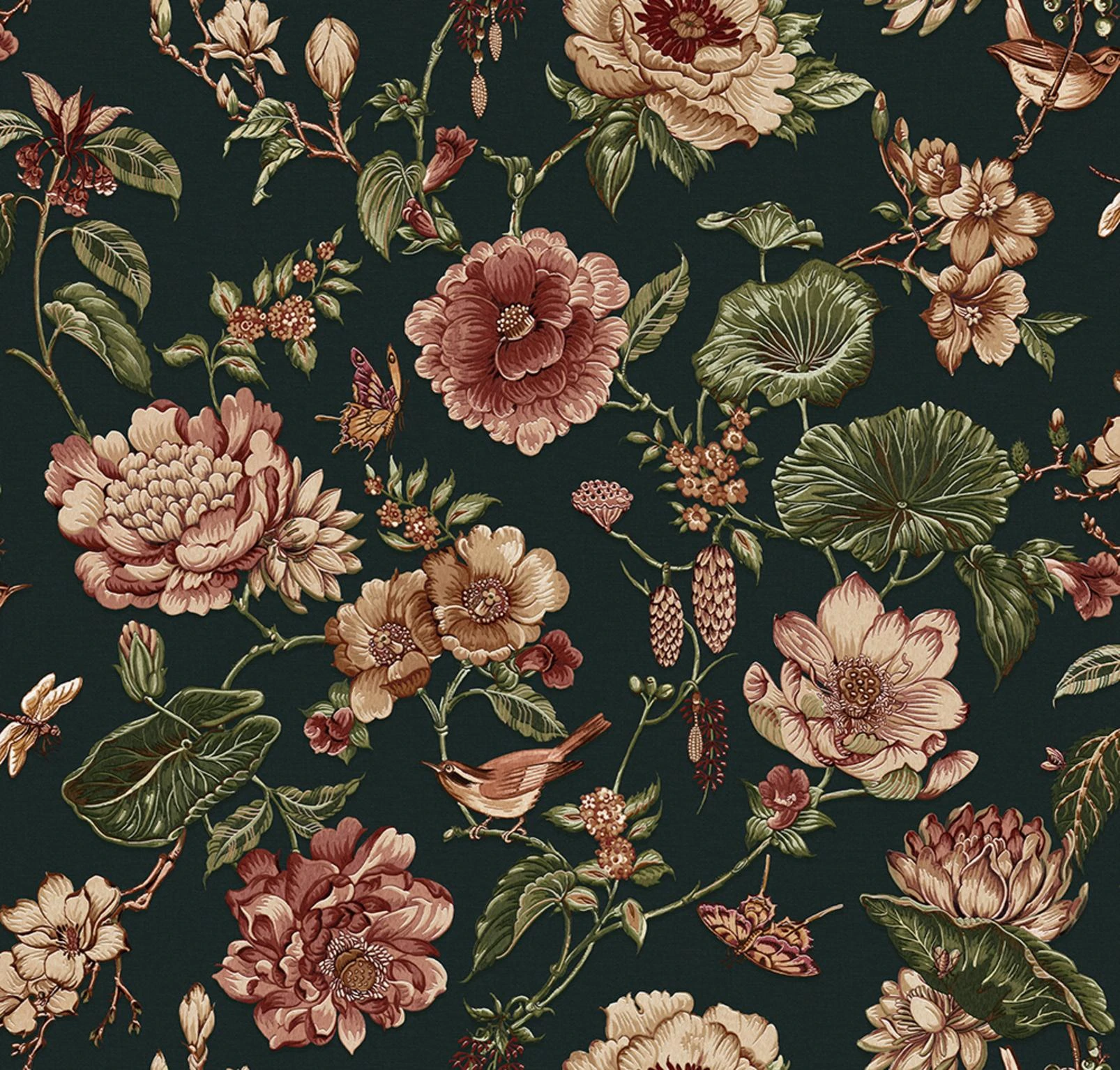 Roselle Grove Petrol Wallpaper (Set of 2) - 146397_TILE_ROSELLE_GROVE_PETROL.jpg