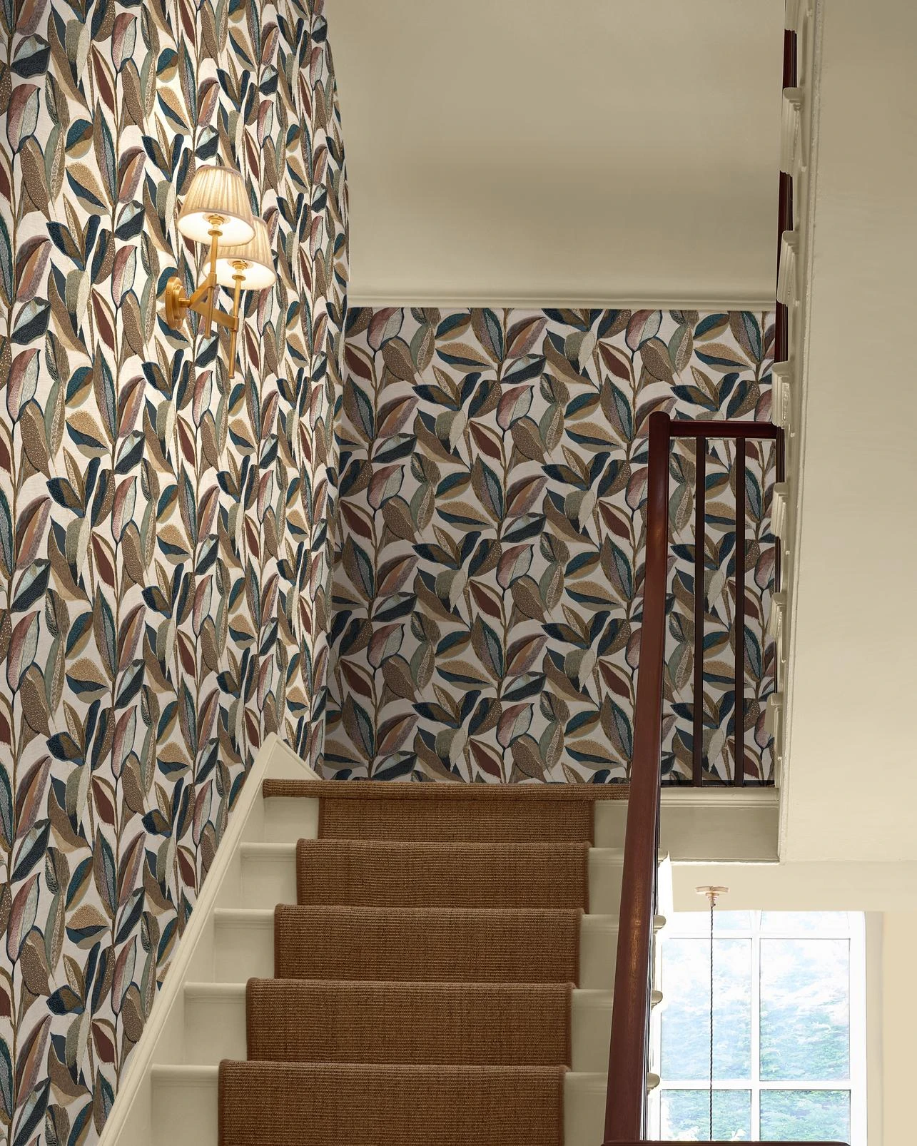 Casa Folha Azure Wallpaper - 146403_ROOMSET_CasaFolhaAzure_TaupeTwist.jpg