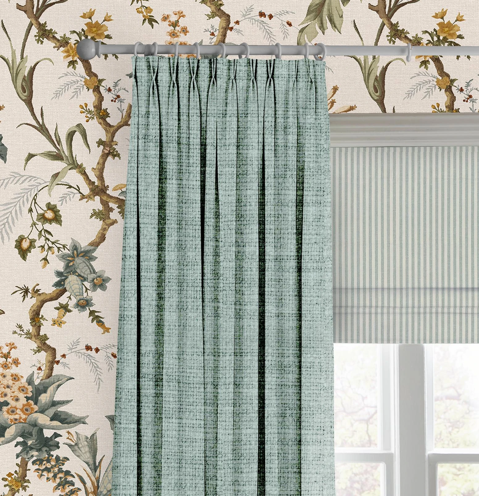 Elara Stripe Seafoam Roman Blind - 147882rom_CAMEO_Elara_Stripe_Seafoam_116222cur_Wallace_Cool_Blue_146392_Arbour_Press_Celeste.jpg