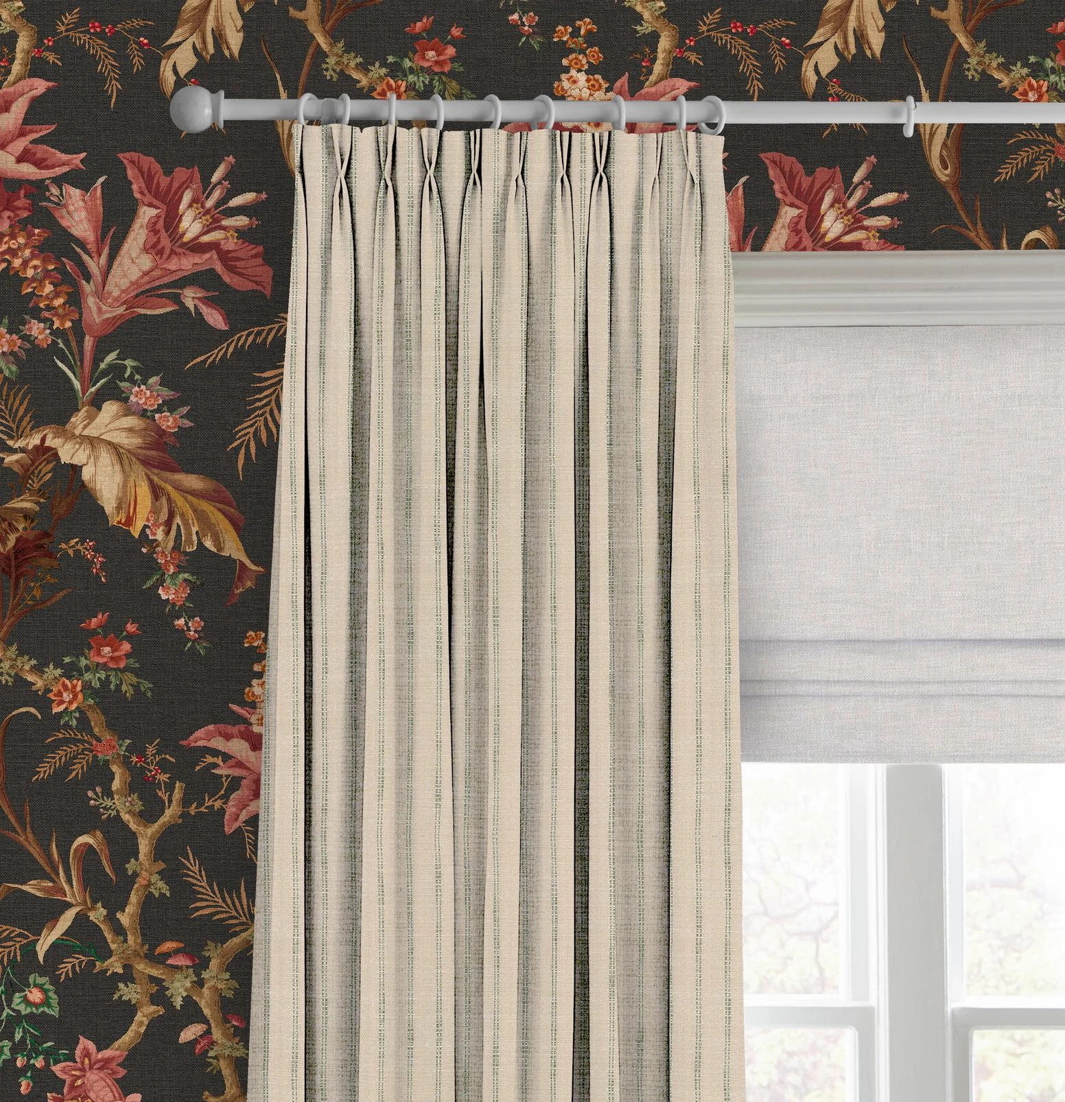 Meadow Stitch Eucalyptus Curtain - 147889cur_CAMEO_Meadow_Stitch_Eucalyptus_140151rom_Anqa_Sand_146395_Arbour_Press_Earth.jpg