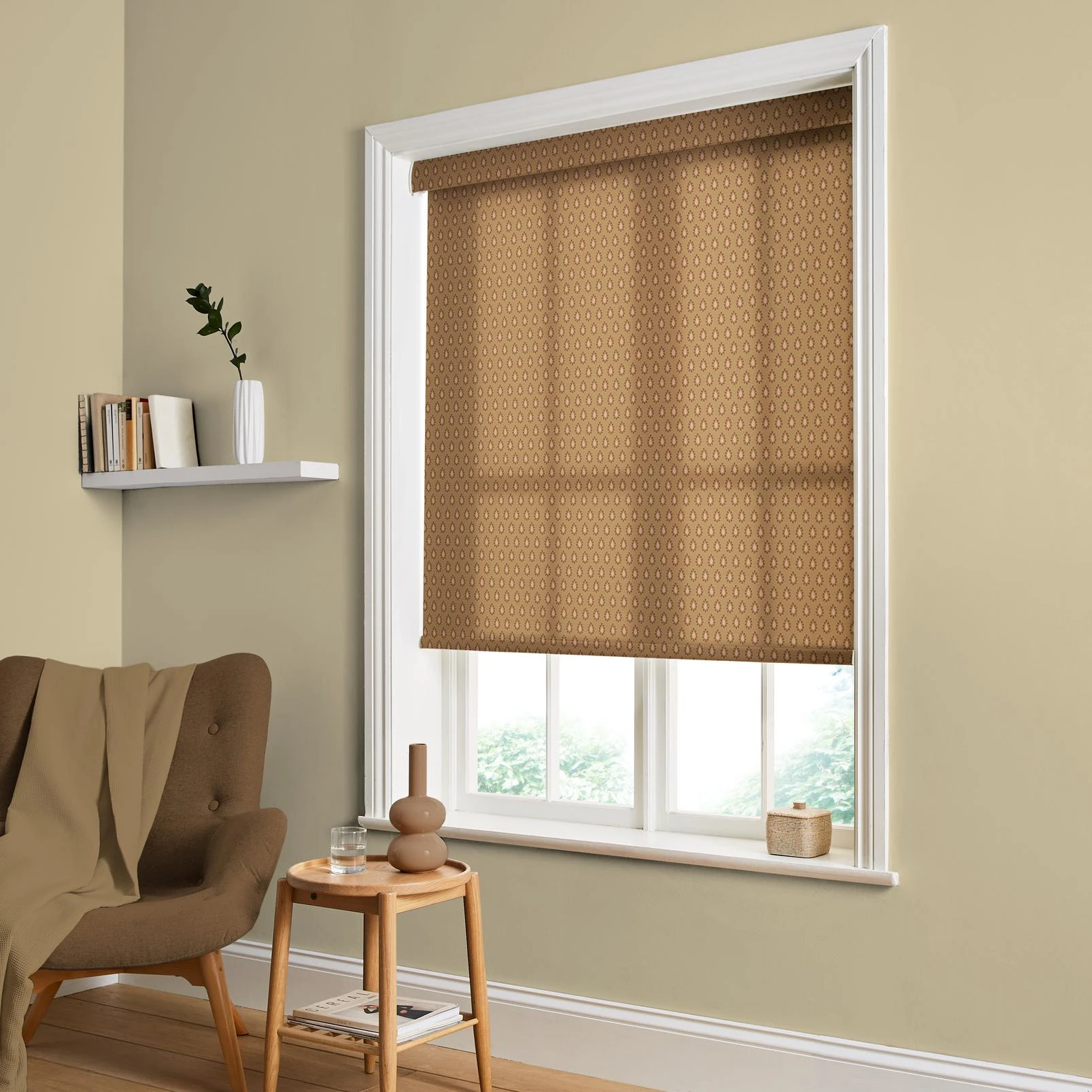 Dobby Ochre Roller Blind - 147030rol_ROOMSET.jpg