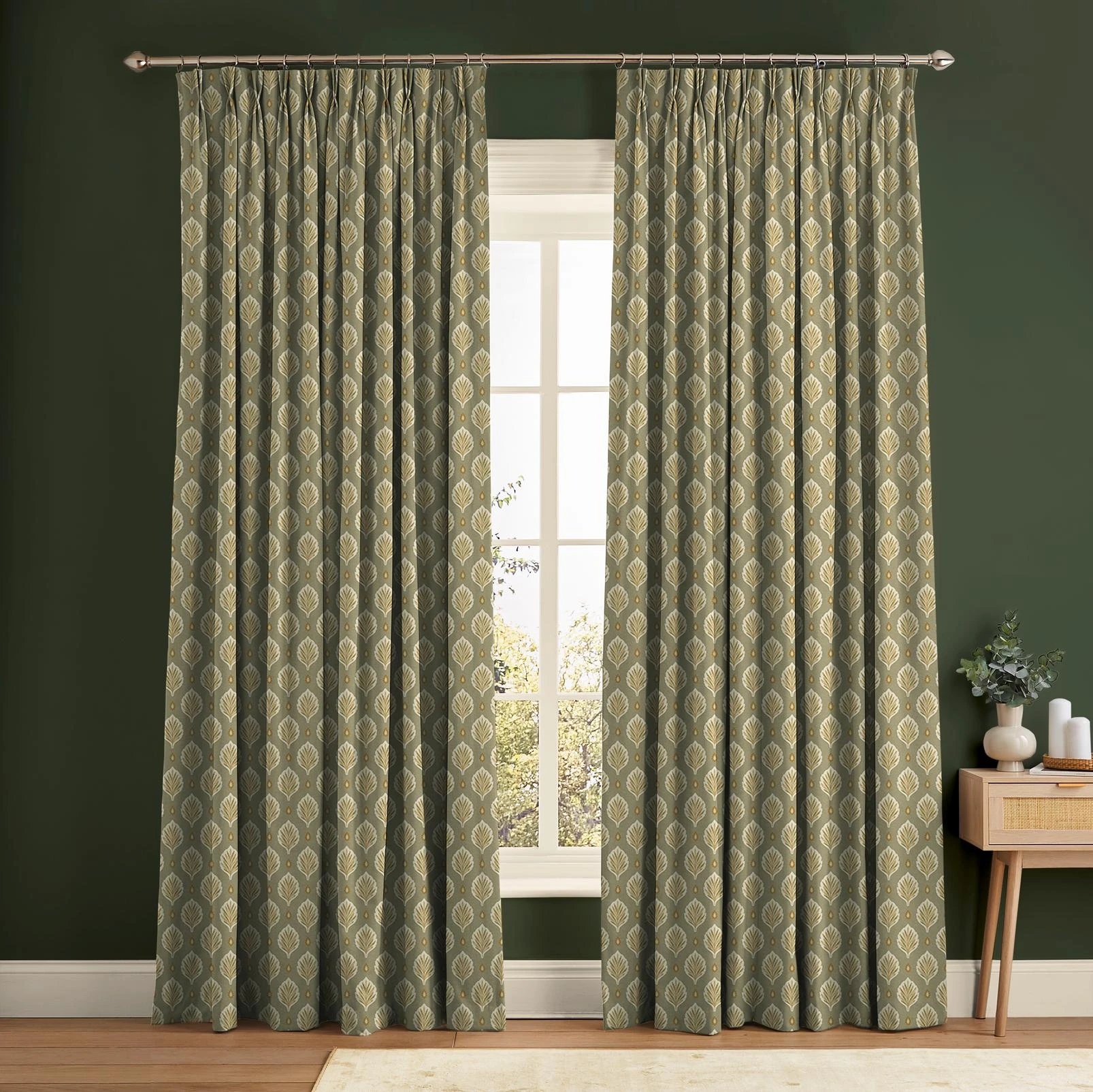 Alder Olive Curtain - 147035cur_ROOMSET_ALDER_OLIVE_ULUWATU_CUSTARDCREAM.jpg