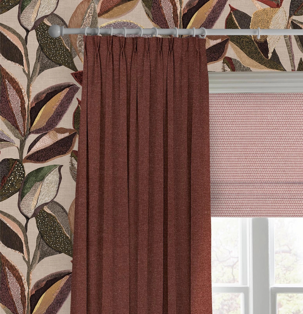 Ember Weave Mulberry Roman Blind - 147891rom_CAMEO_Ember_Weave_Mulberry_147895cur_Ardyn_Mulberry_146401_Casa_Folha_Thistle.jpg