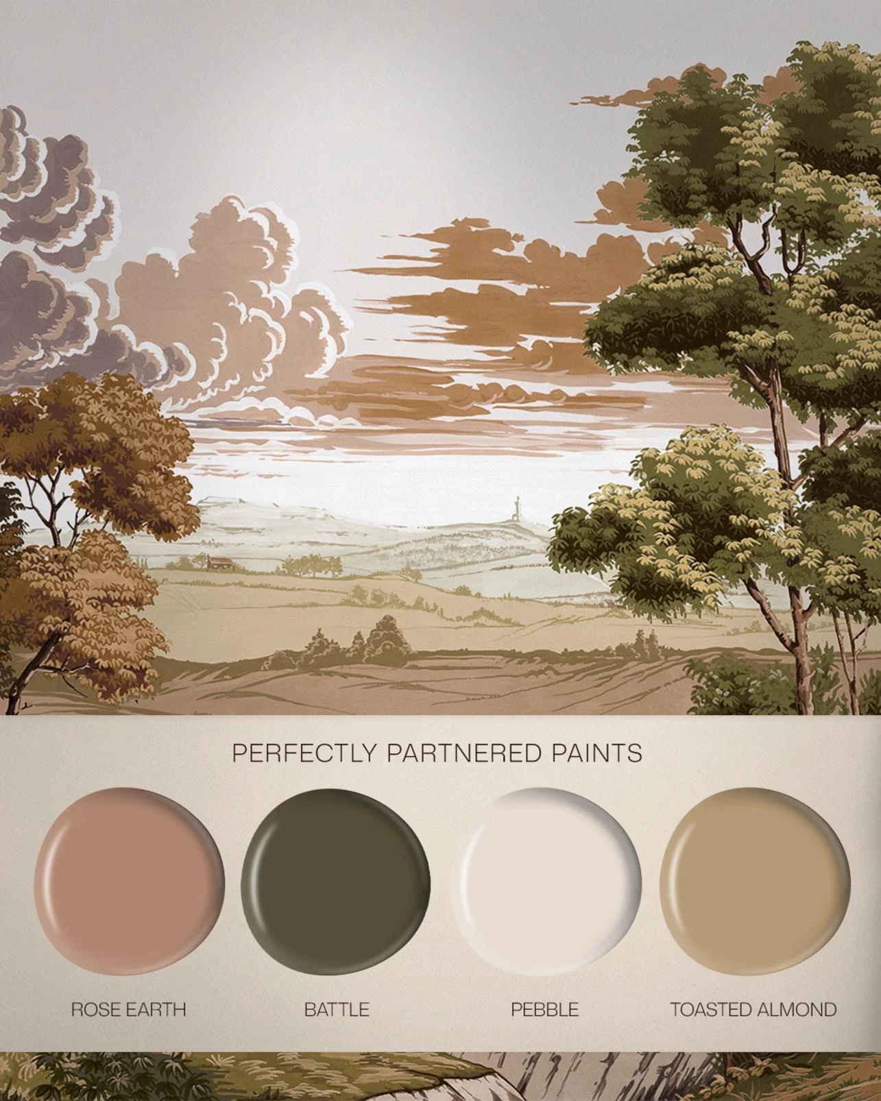 Red Rose County Natural Bespoke Mural - 146740_FLATLAY_REDROSECOUNTYNATURAL_MURAL_ROSEEARTH_BATTLE_PEBBLE_TOASTEDALMOND.jpg