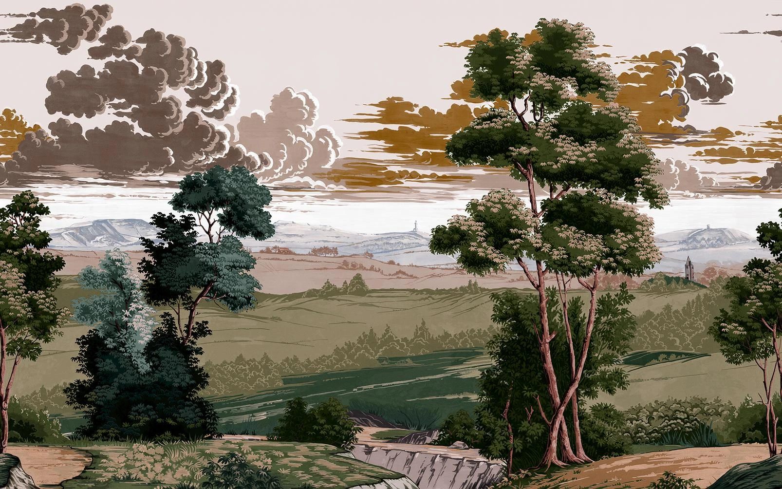 Red Rose County Olive Bespoke Mural - 146731_MAINTILE_REDROSECOUNTY_OLIVE.jpg
