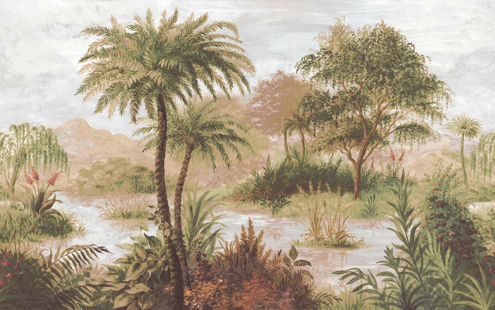 Caelum Palms Ochre Bespoke Mural - 146659_TILE_CAELUMPALMS_OCHRE.jpg