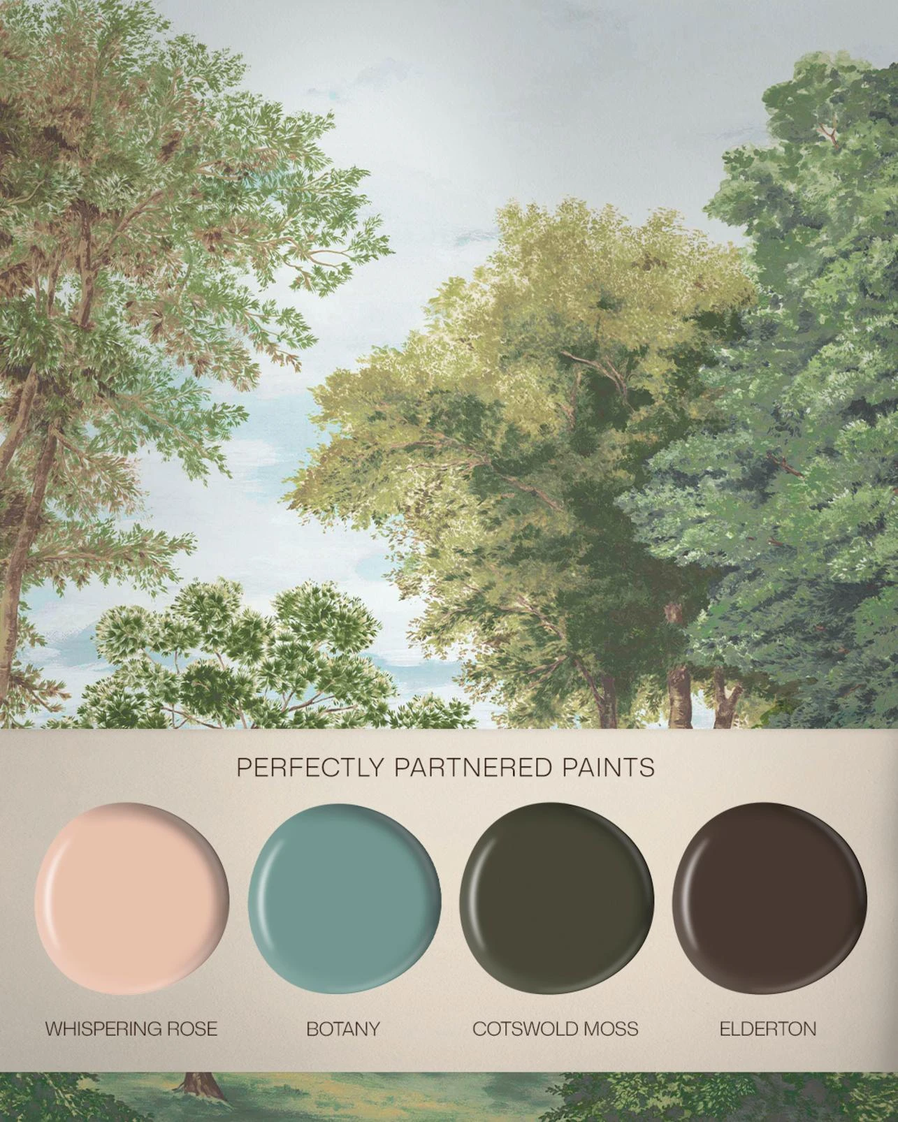 The Old Grove Day Bespoke Mural - 146677_FLATLAY_THE_OLD_GROVE_DAY_WHISERINGROSE_BOTANY_COTSWOLDMOSS_ELDERTON.jpg