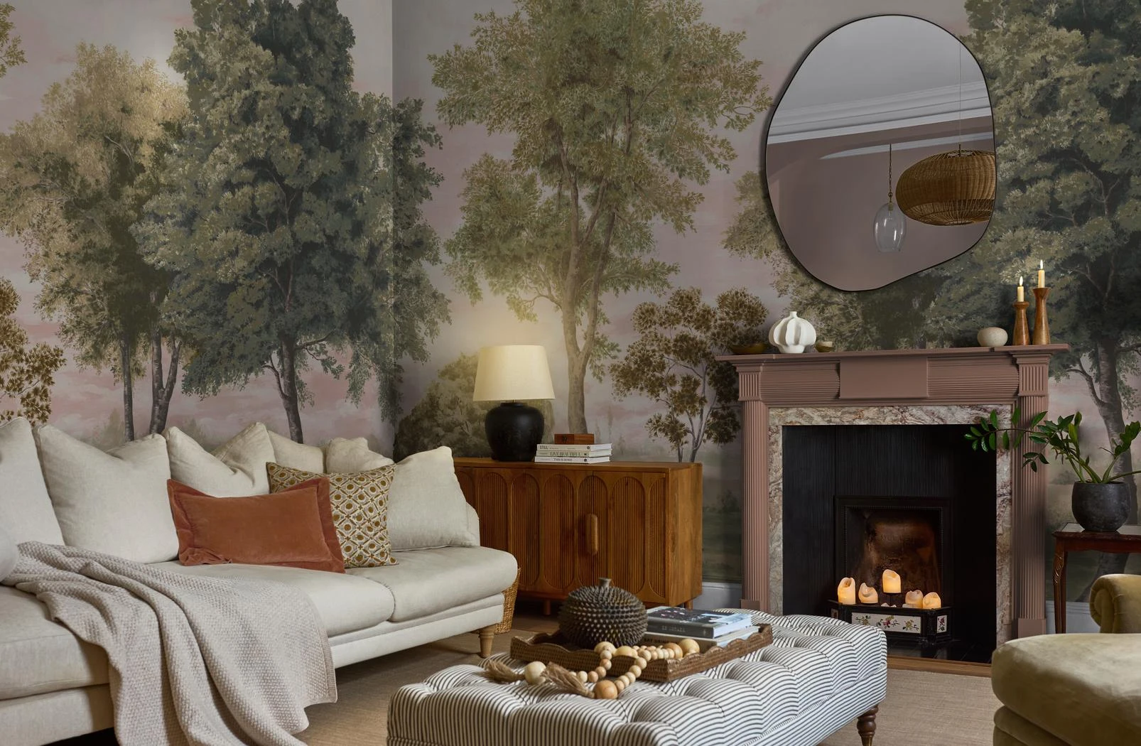 The Old Grove Dusk Bespoke Mural - 146686_ROOMSET_TheOldGroveDusk_RoseEarth_WhisperingRose.jpg