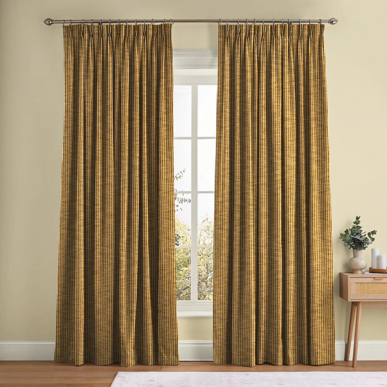 Ridge Loom Honey Curtain - 147887cur_ROOMSET_Ridge_Loom_Honey_Sand_Natural_Cotton.jpg