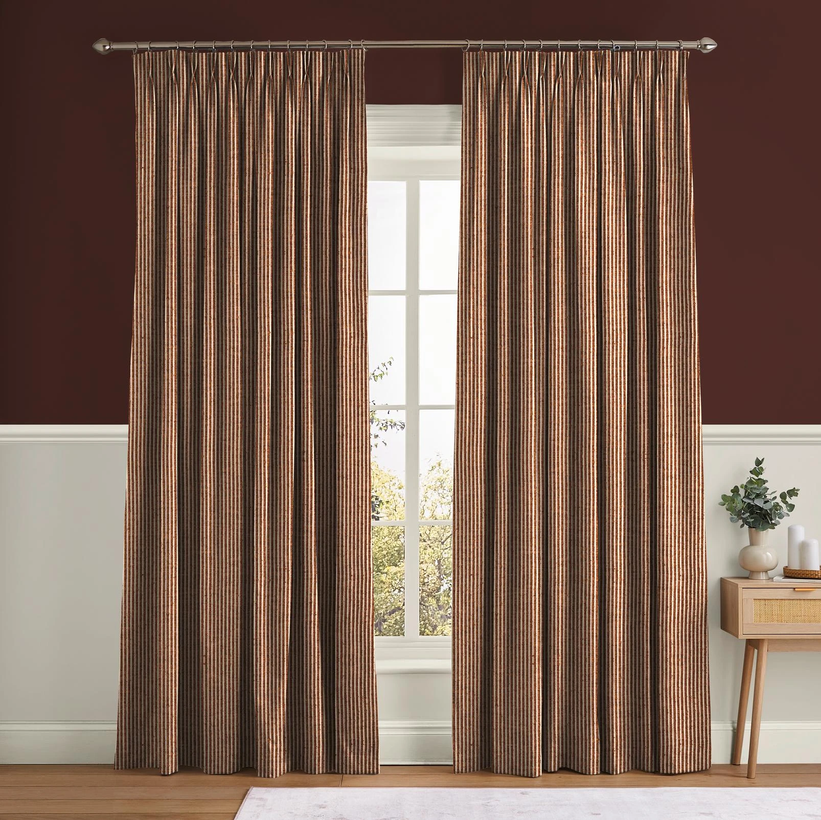 Ridge Loom Sienna Curtain - 147885cur_ROOMSET_Ridge_Loom_Sienna_Chilli_Cocoa_Natural_Cotton.jpg