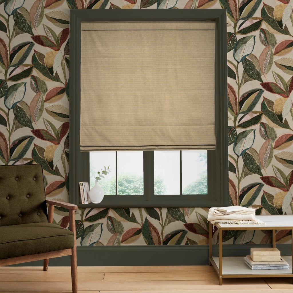 Ember Weave Olive Roman Blind - 147890rom_ROOMSET_01.jpg