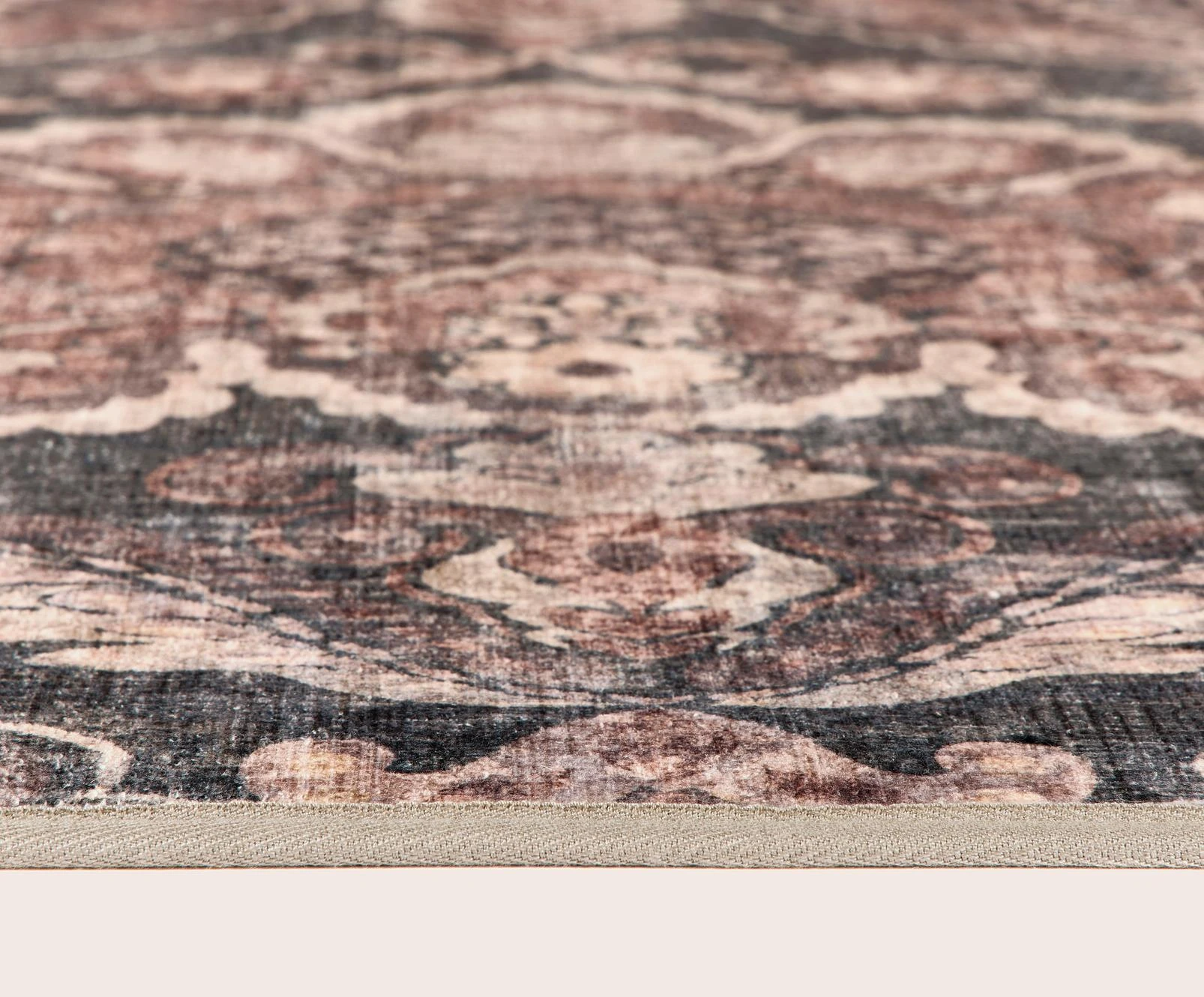 Paisley Tapestry Smoke Runner - 151641_DETAIL_02_PaisleyTapestrySmoke_Rug_Edge.jpg