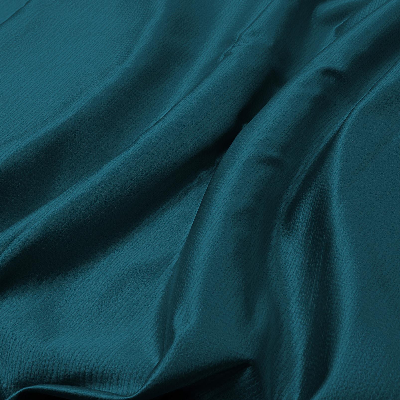 Ethereal Teal Curtains fabric close up image