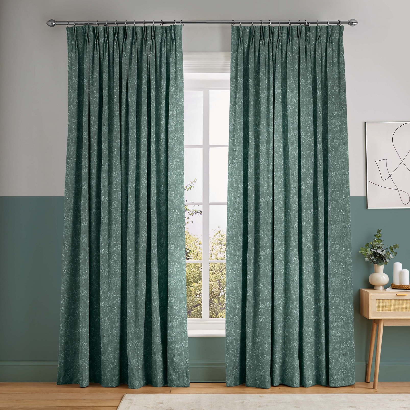 Dream Ocean Curtains in a Roomset