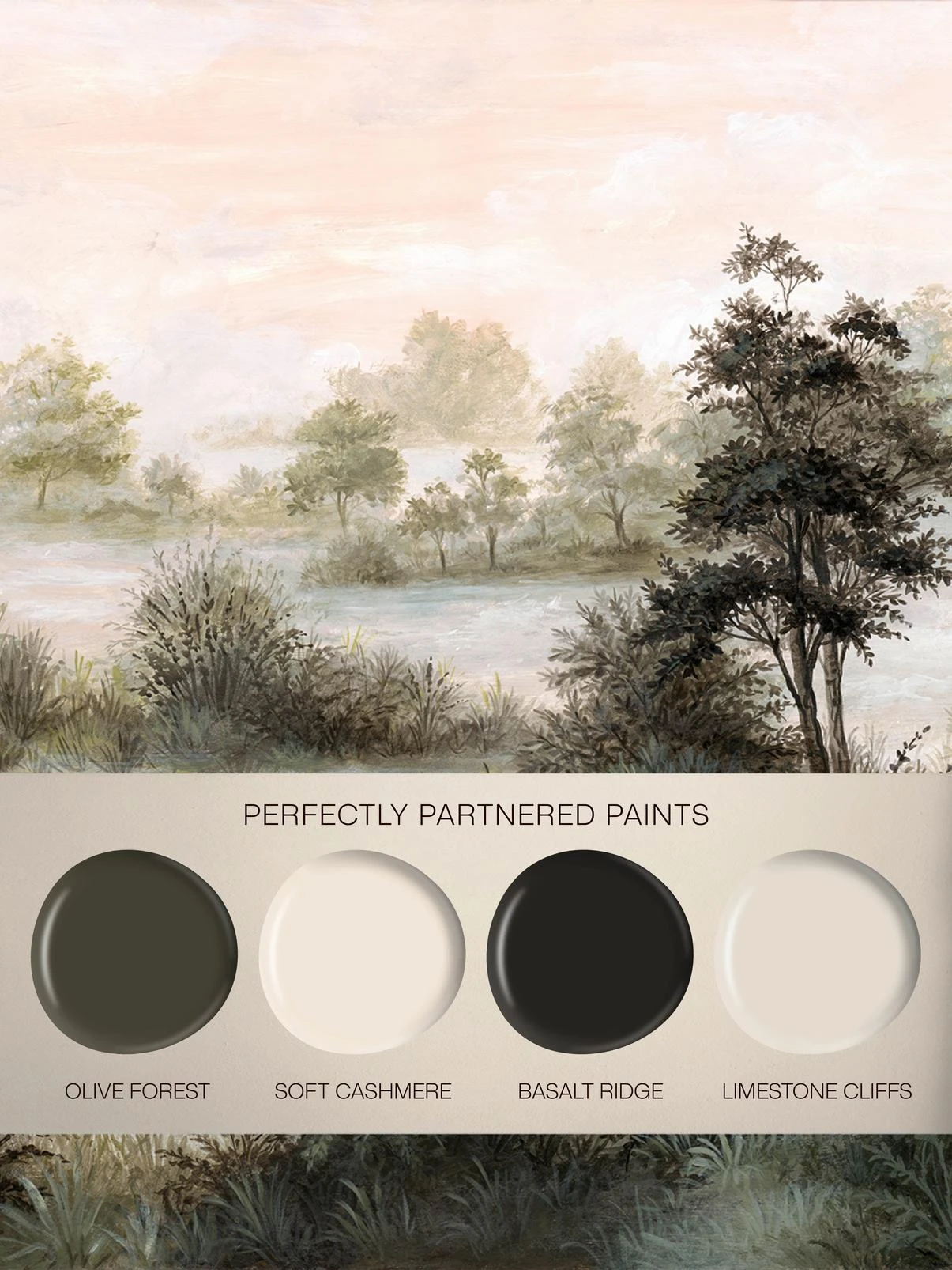 Meadowmere Mist Dawn Bespoke Mural by Nate Berkus. - 151707_FLATLAY_01_MeadowmeremistDawn.jpg