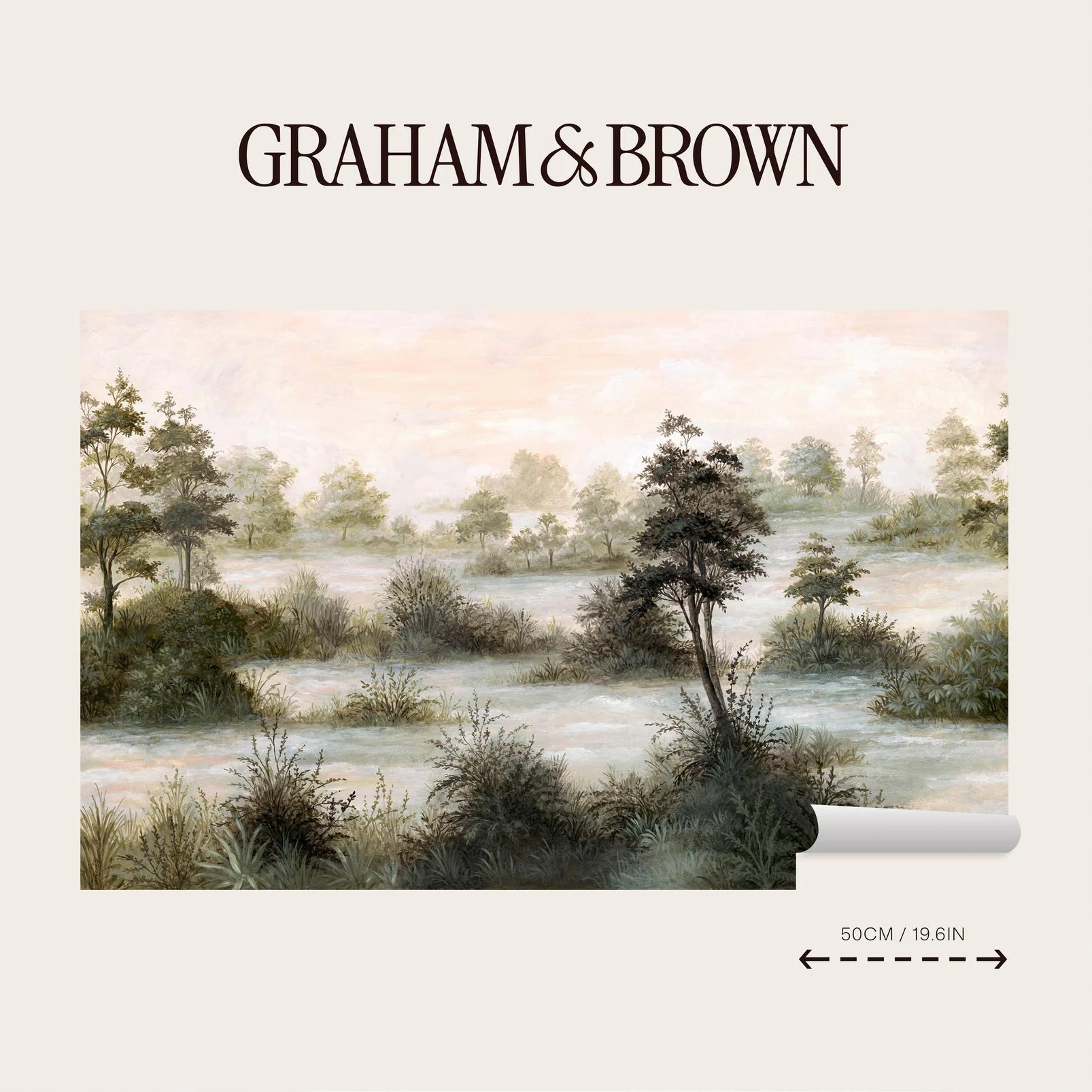 Meadowmere Mist Dawn Bespoke Mural by Nate Berkus. - 151707_STRIP_01_MeadowmeremistDawn.jpg