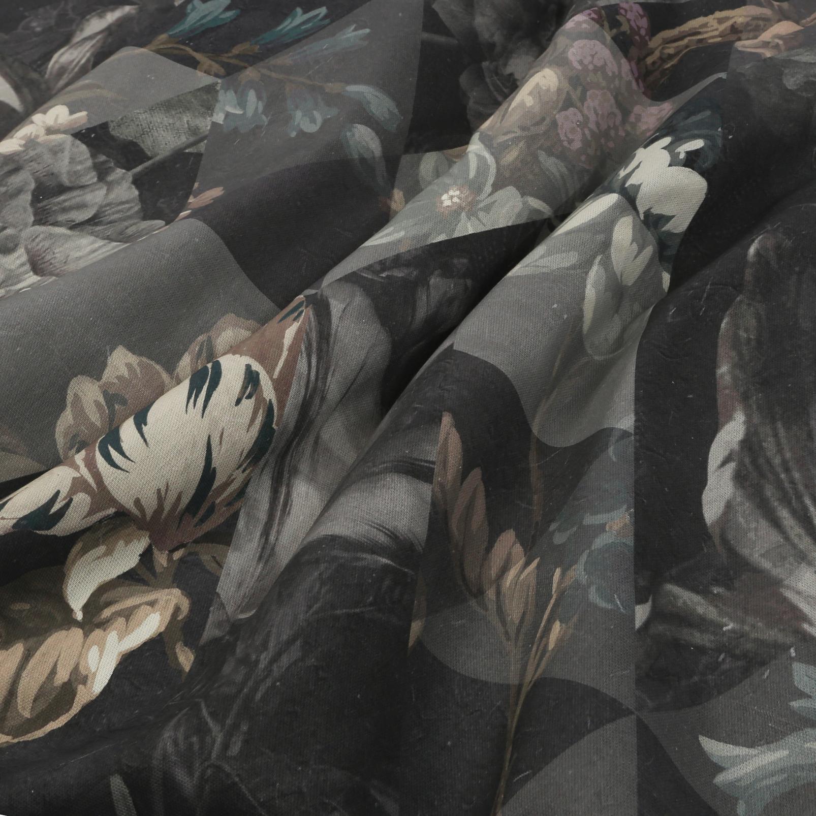 Timepiece Moonstone Curtains fabric close up image