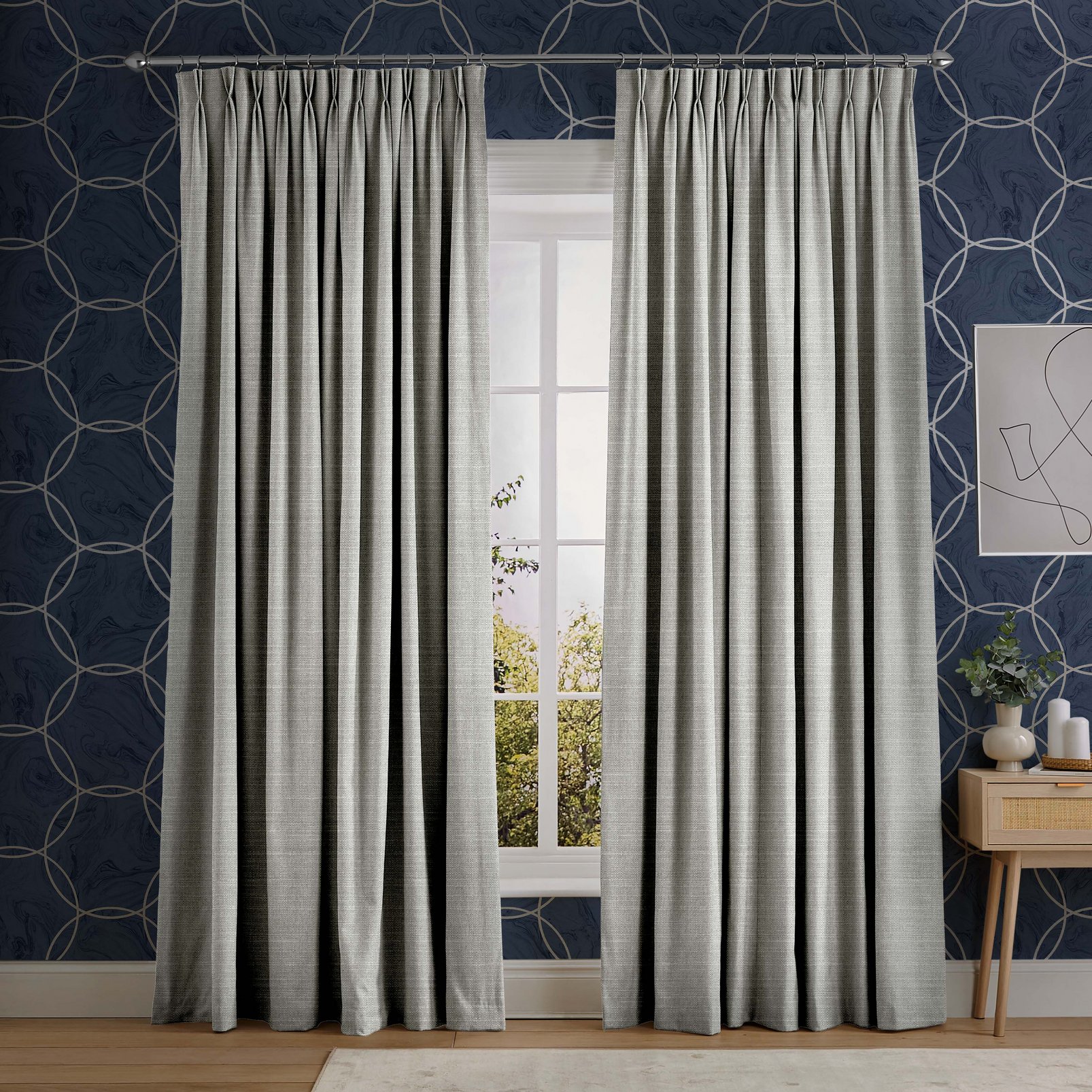 Palm Stone Curtains in a Roomset