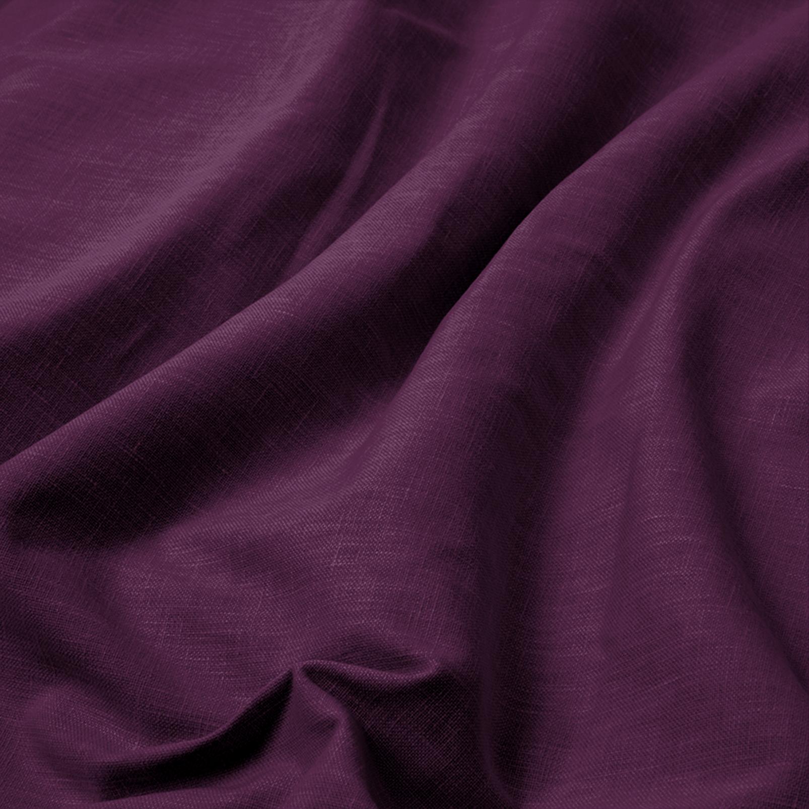 Campanile Damson Purple Curtains fabric close up image
