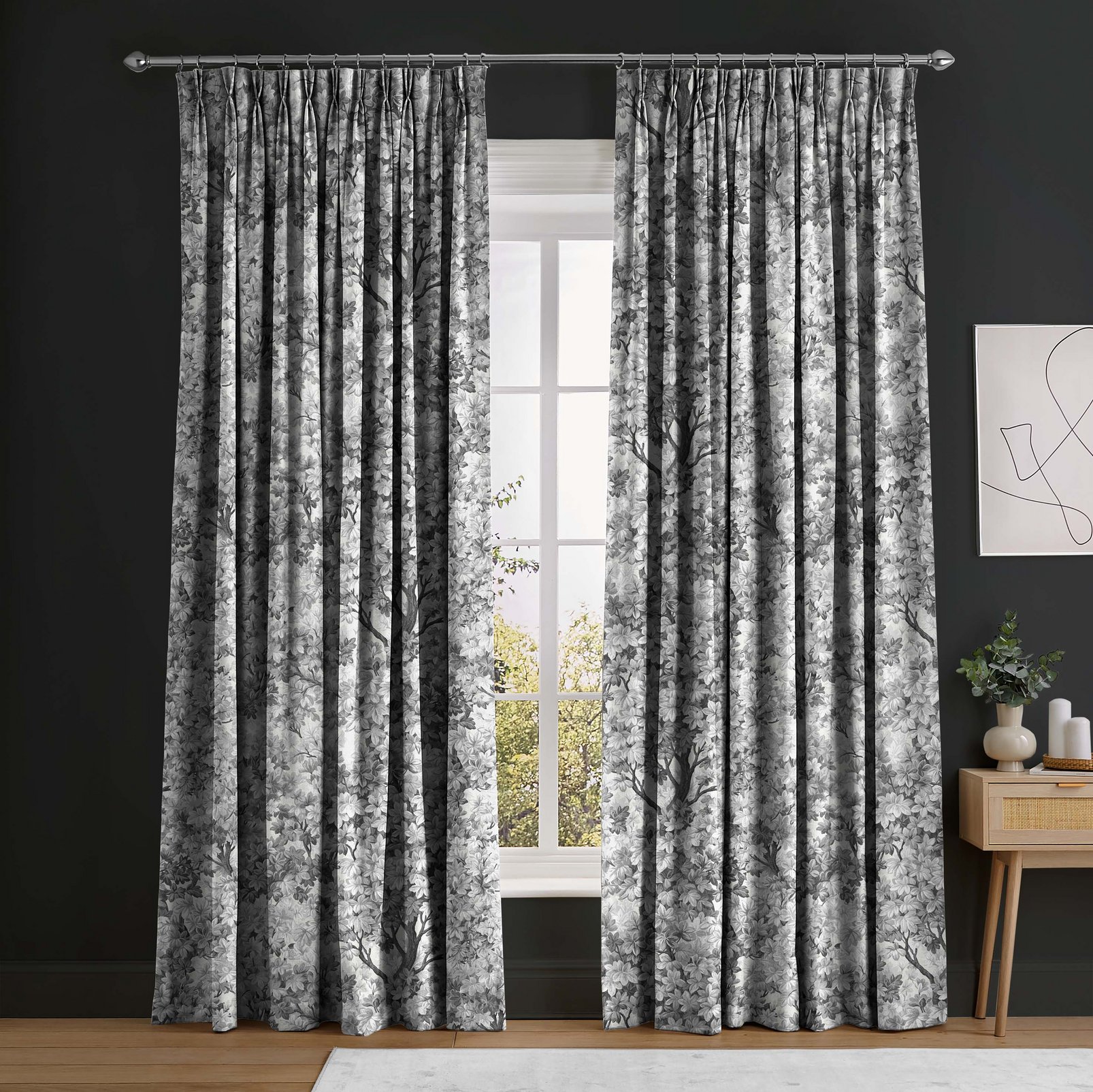 Coppice Mono Curtains in a Roomset