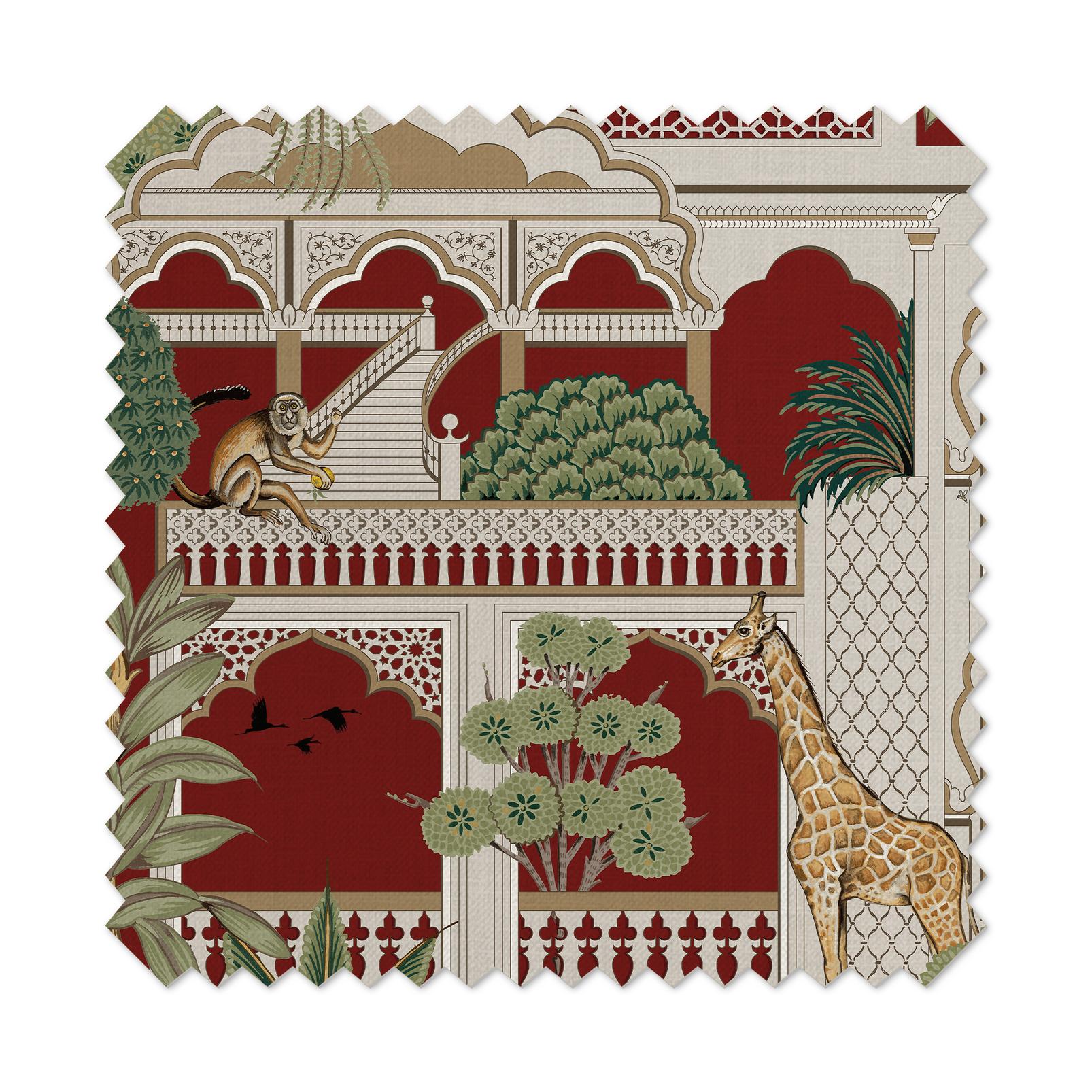 Animahal Alizarin Curtains close up image