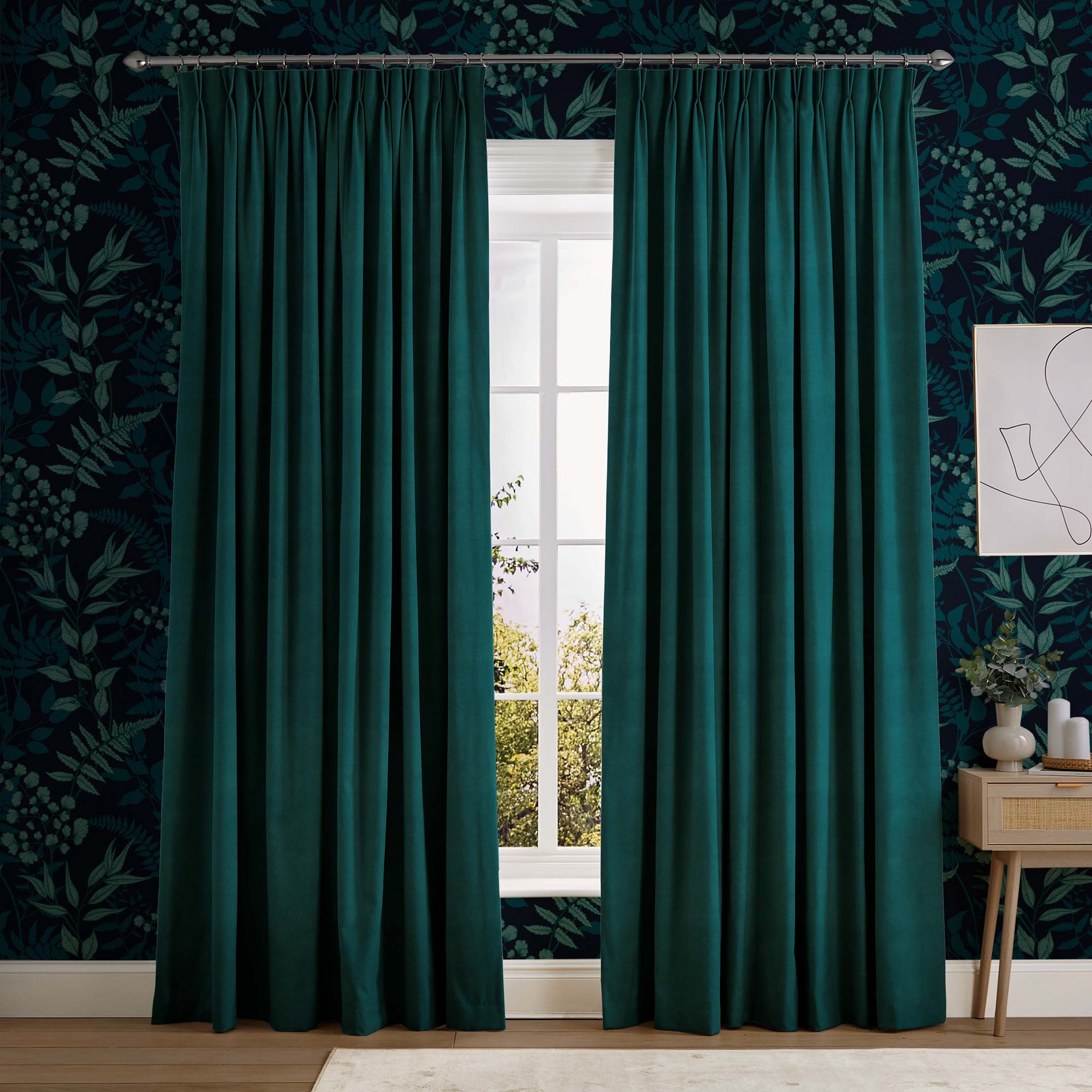 Lavish Jewel Curtains in a Roomset