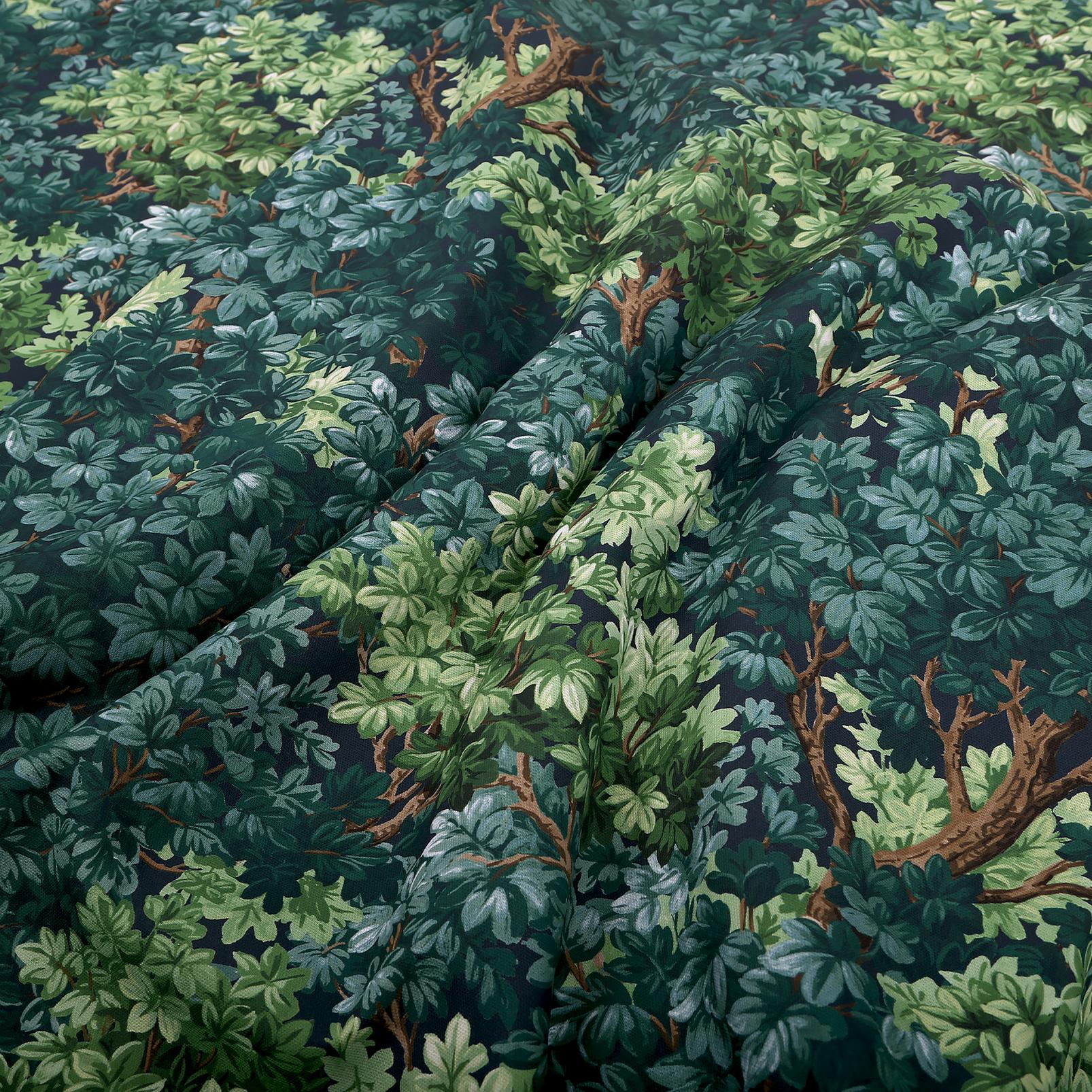 Coppice Forrest Curtains fabric close up image