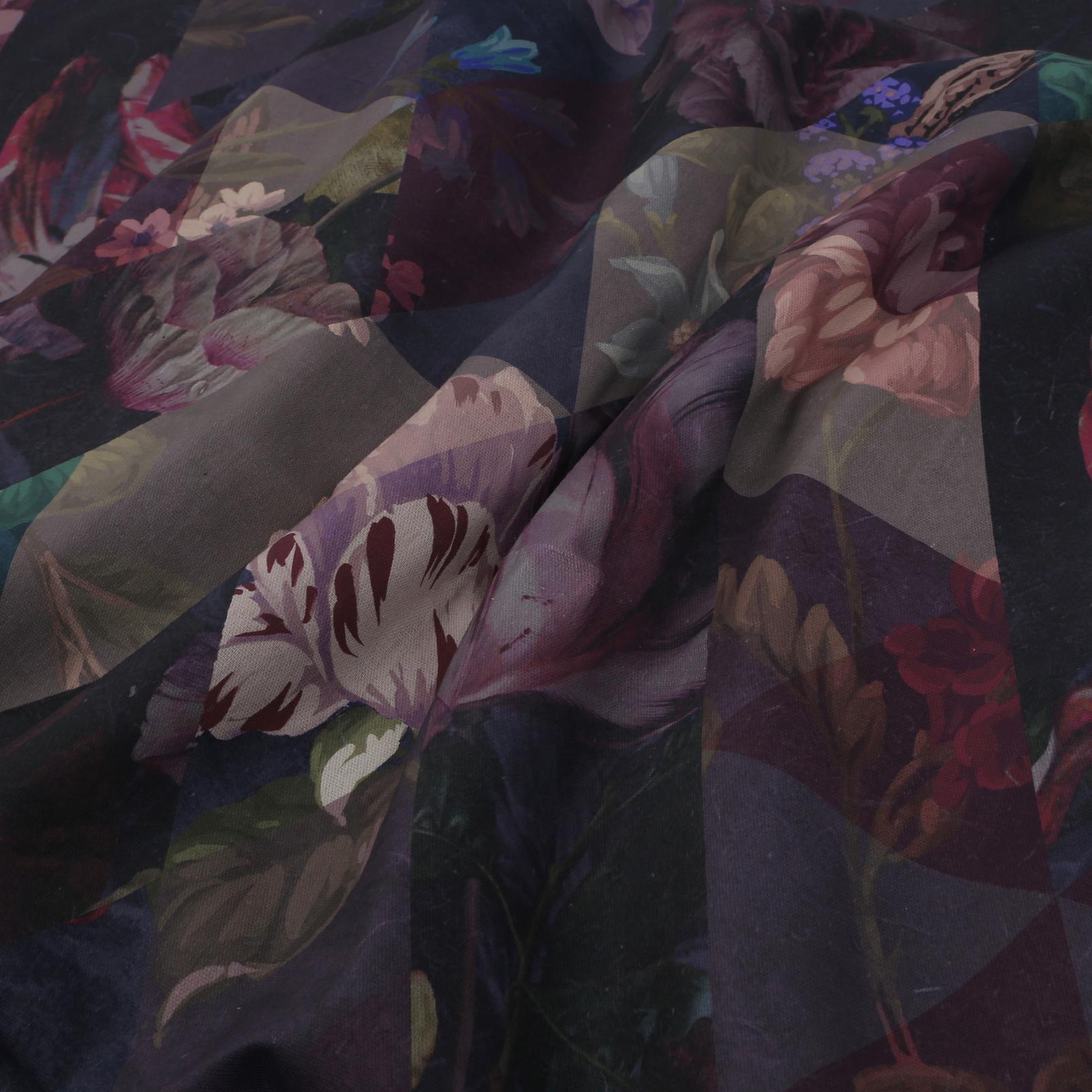 Timepiece Amethyst Curtains fabric close up image