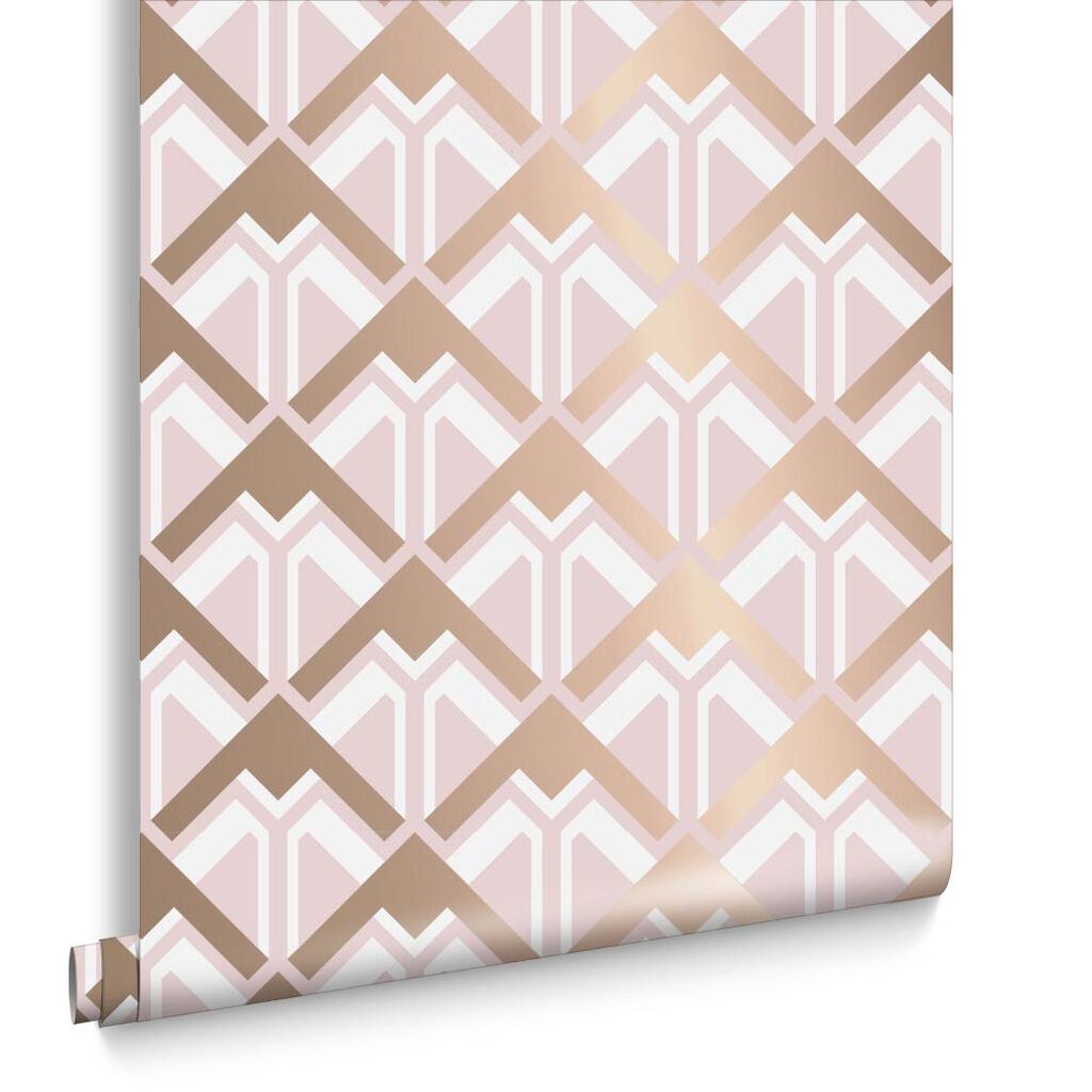 Beau Pink & Rose Gold Wallpaper