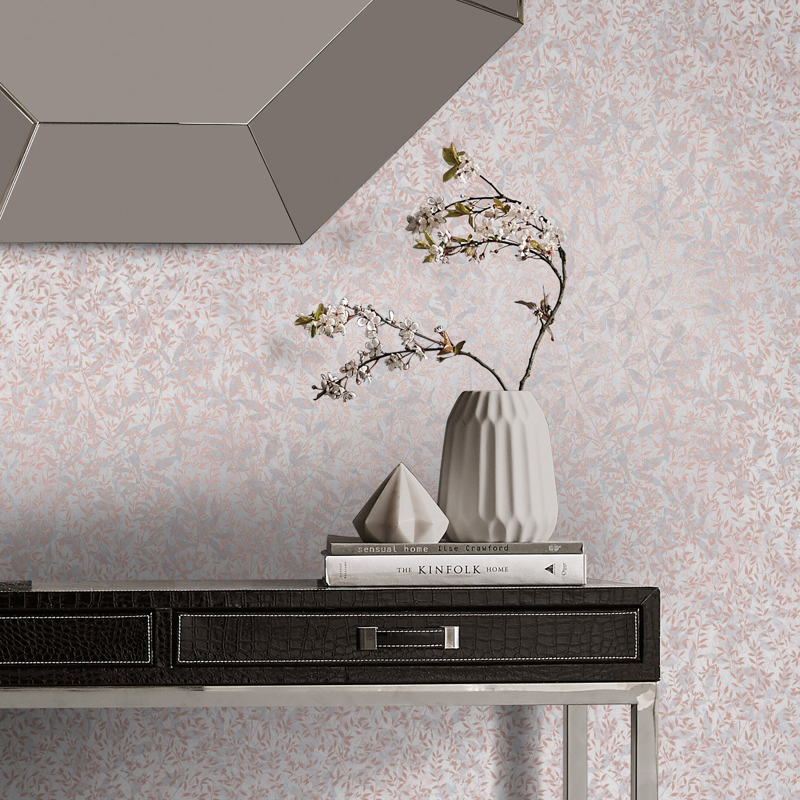 Botany Soft Rose Gold Wallpaper - 105116_ROOMSET_BOTANY SOFT ROSE GOLD_01.jpg