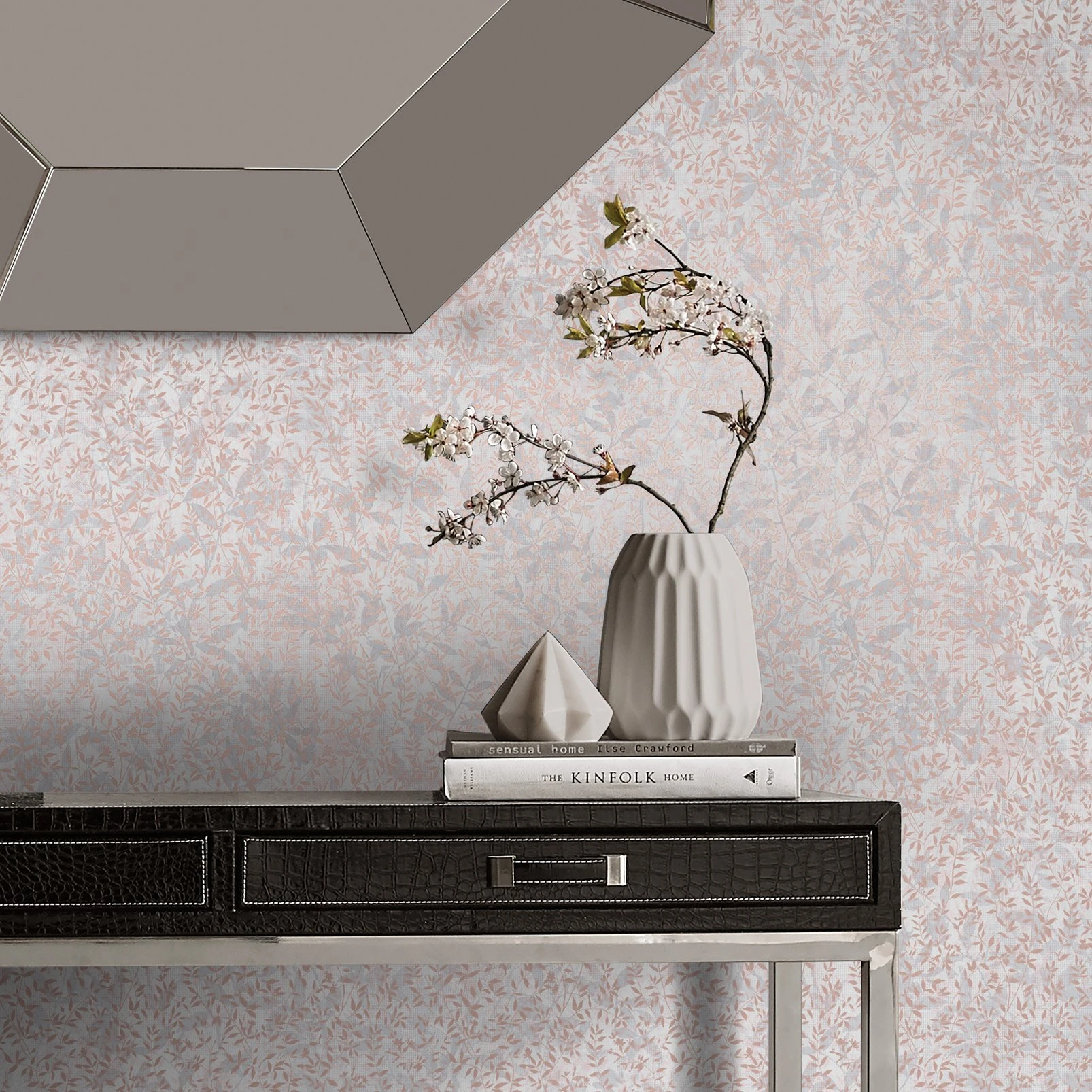 Botany Soft Rose Gold Wallpaper - 105116_ROOMSET_BOTANY SOFT ROSE GOLD_01.jpg