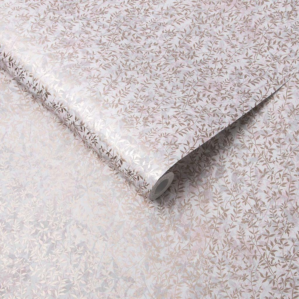 Botany Soft Rose Gold Wallpaper