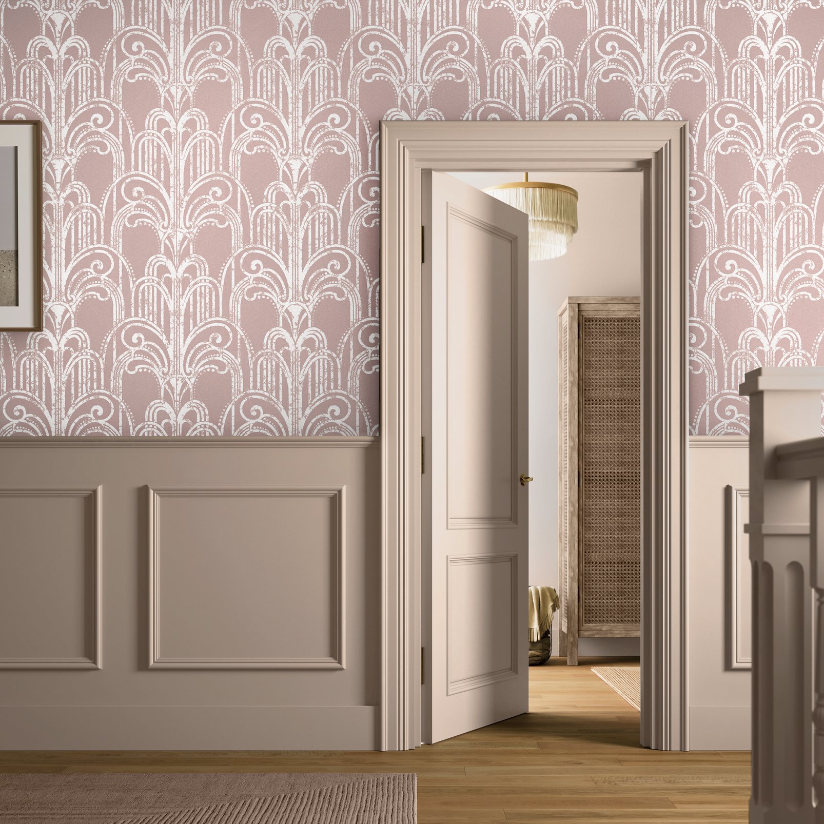 Art Deco Rose Gold Wallpaper - 104298_ROOMSET_ART DECO ROSE GOLD_01.jpg