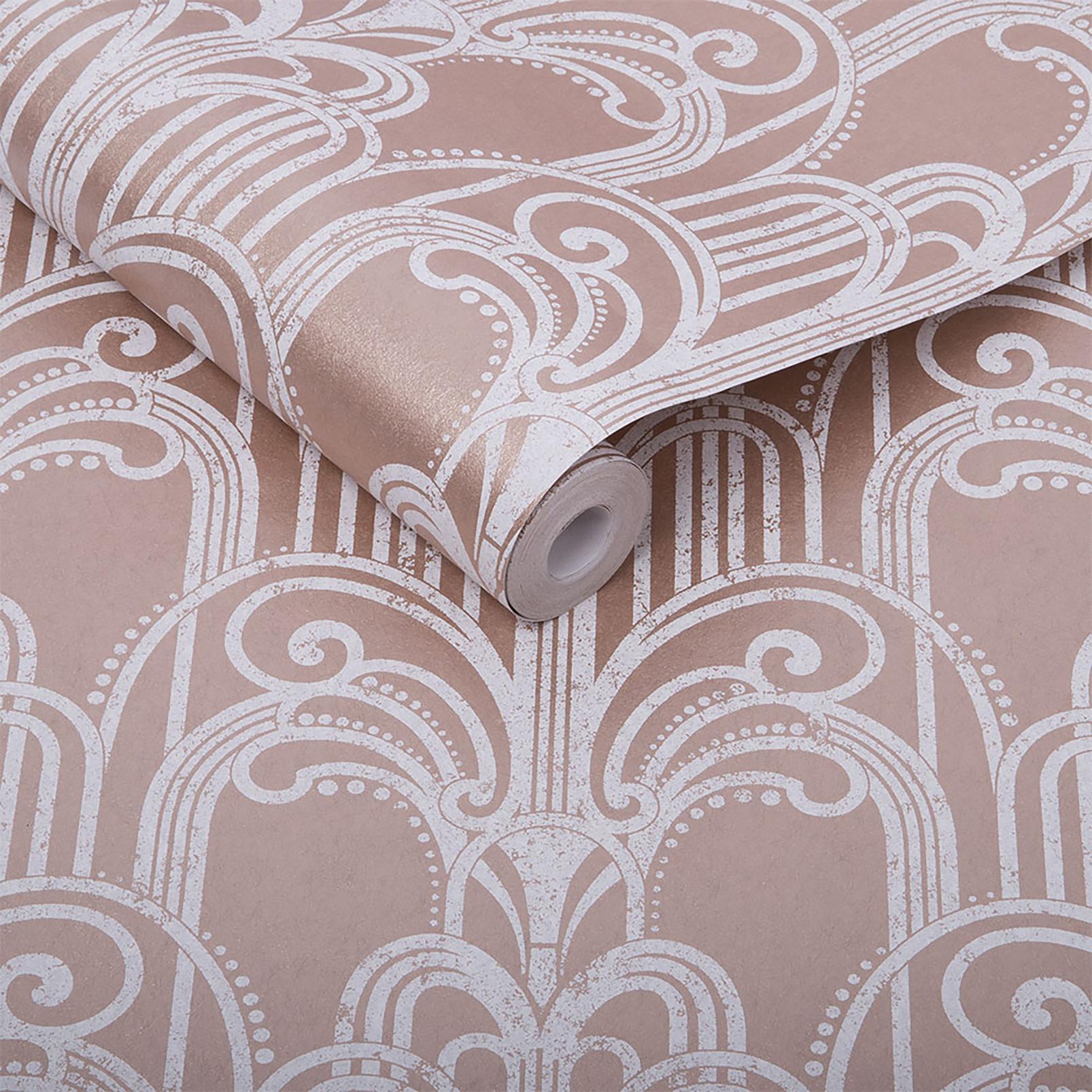 Art Deco Rose Gold Wallpaper - 104298_ROLLSHOT_ART DECO ROSE GOLD_01.jpg