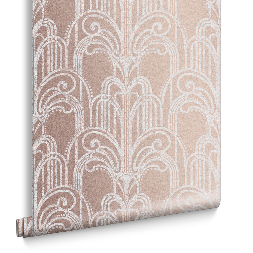Art Deco Rose Gold Wallpaper