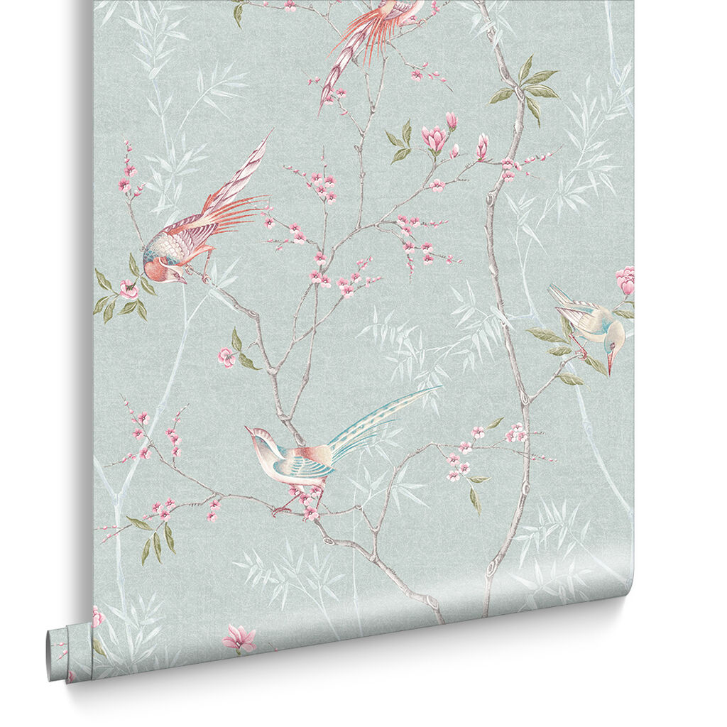 Tori Duck Egg Wallpaper