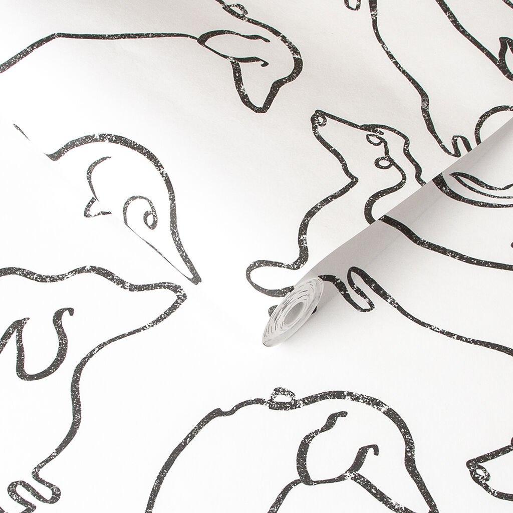 Buckley Monochrome Wallpaper