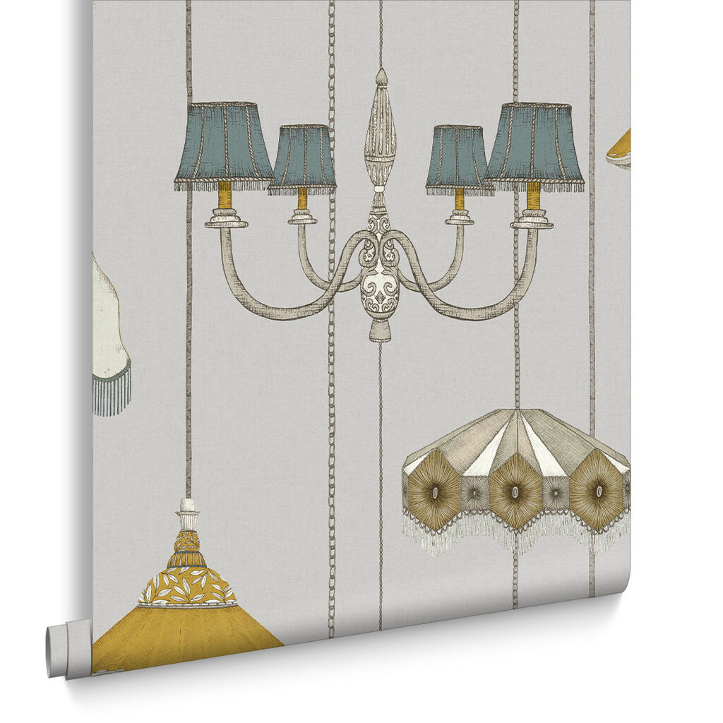 Drawing Room Grey Wallpaper