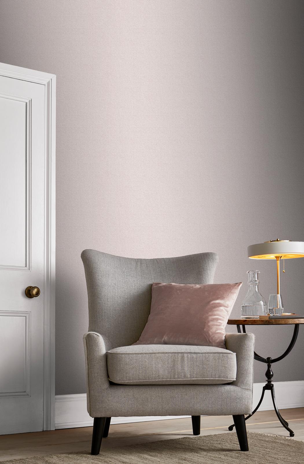 Lagom Rose Plain Wallpaper - 106840_ROOMSET_01.jpg