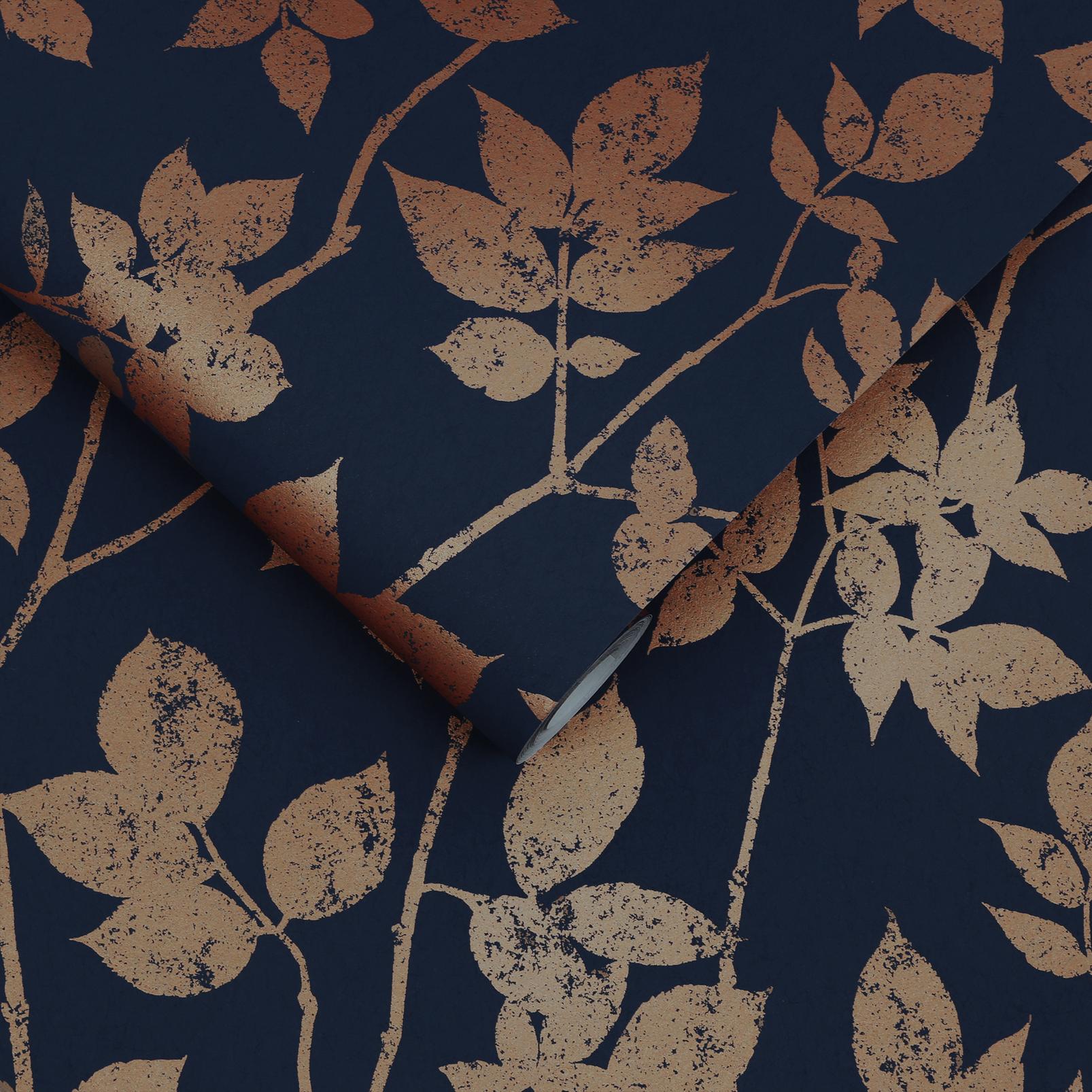 Luna Navy & Copper Wallpaper - 113944_ROLLSHOT_LUNA NAVY & COPPER_02.jpg