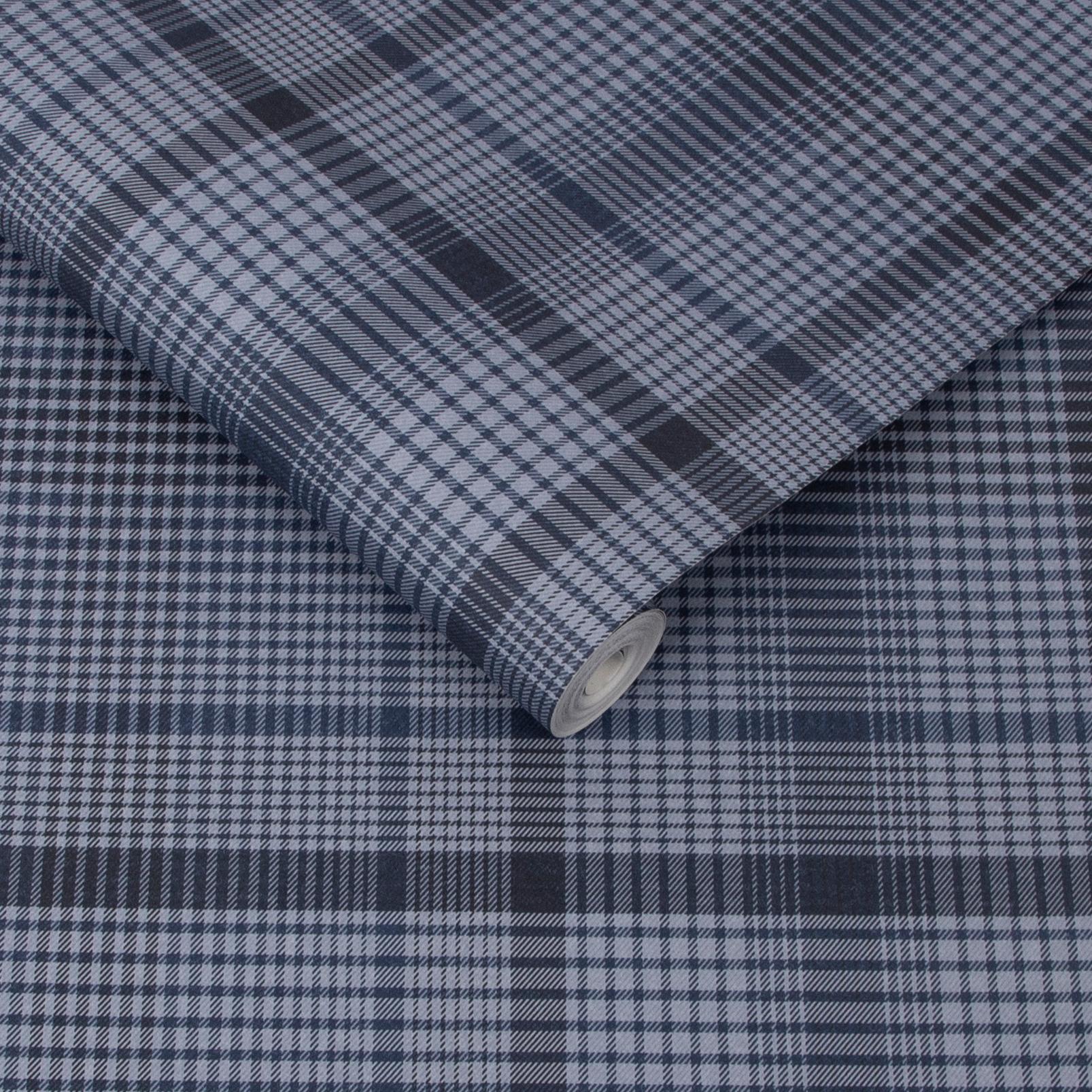 Heritage Plaid Blue Wallpaper - 107595_ROLLSHOT_HERITAGE PLAID BLUE_02.jpg