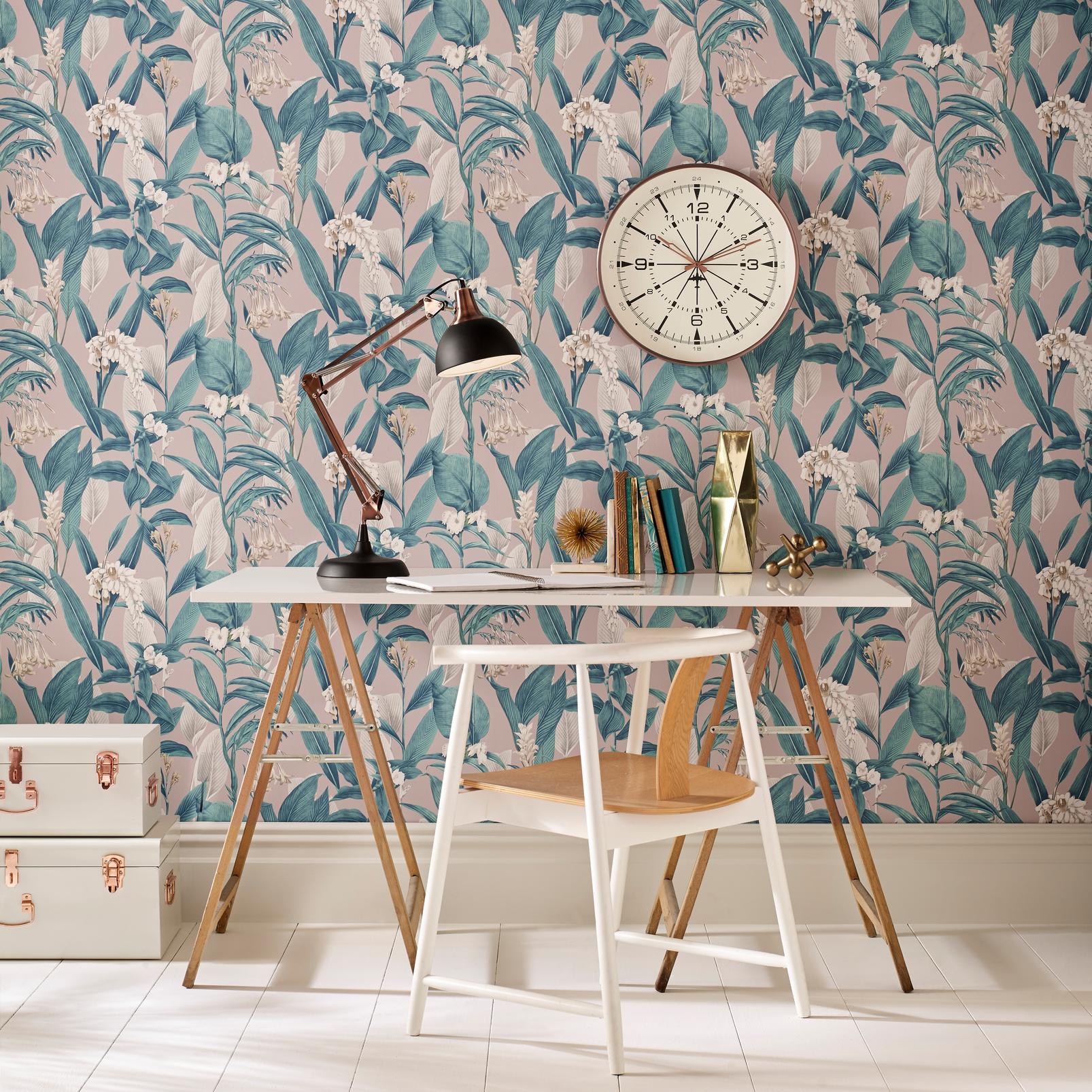 Botanical Duck Egg Wallpaper - 103800_ROOMSET_01.jpg