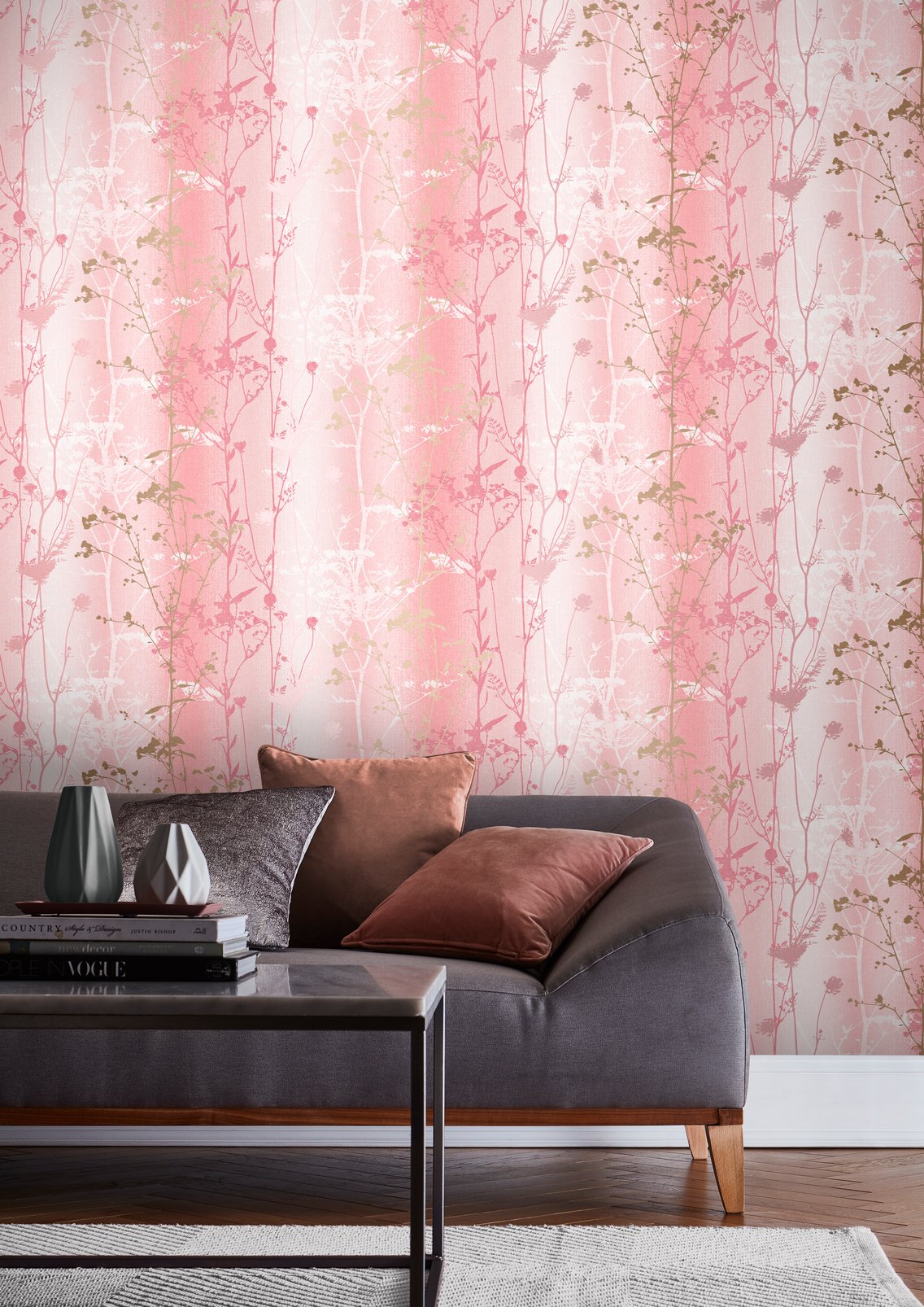 Wild Flower Coral Wallpaper - 105895_ROOMSET_WILDFLOWER PEONY_01.jpg