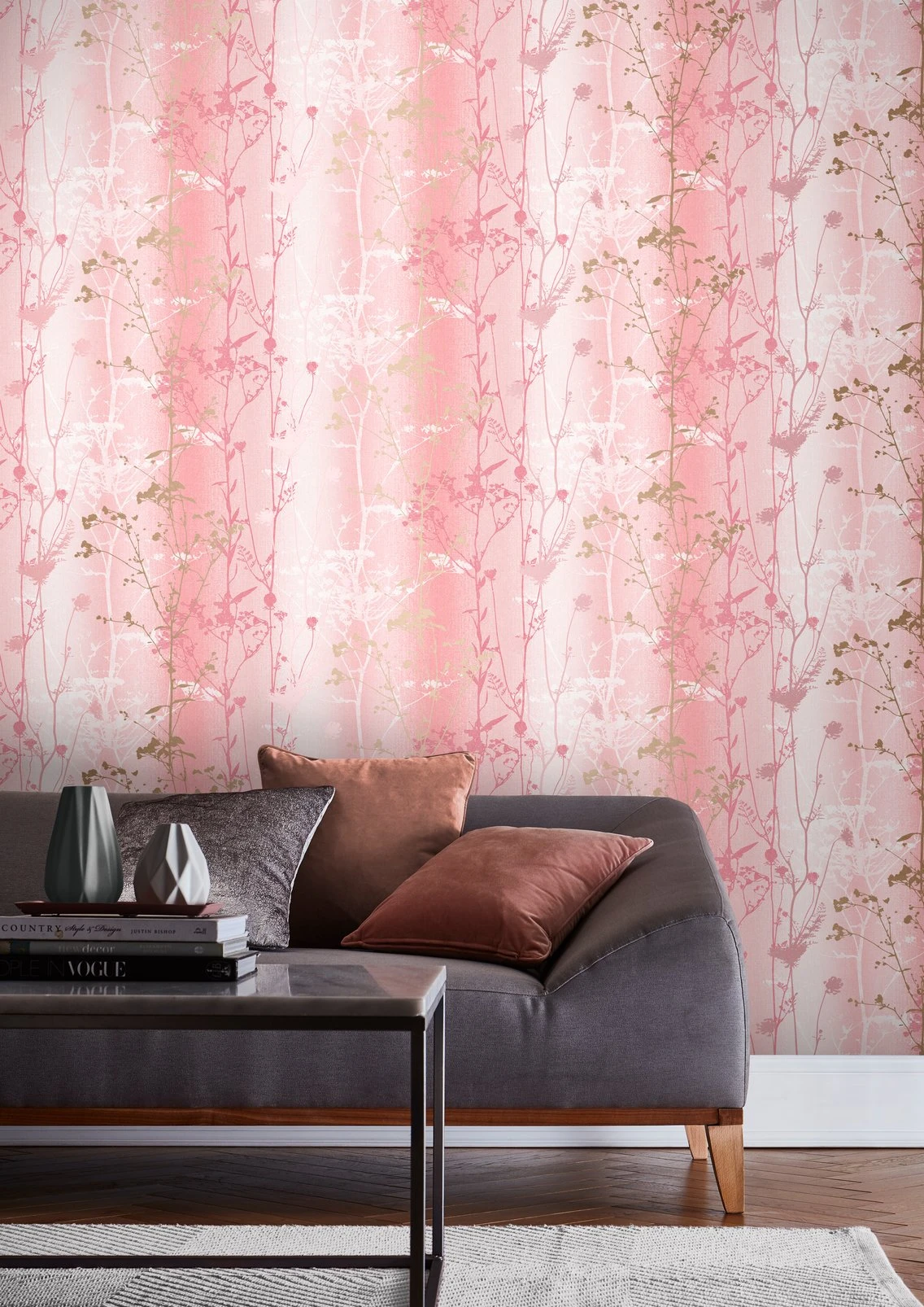 Wild Flower Coral Wallpaper - 105895_ROOMSET_WILDFLOWER PEONY_01.jpg