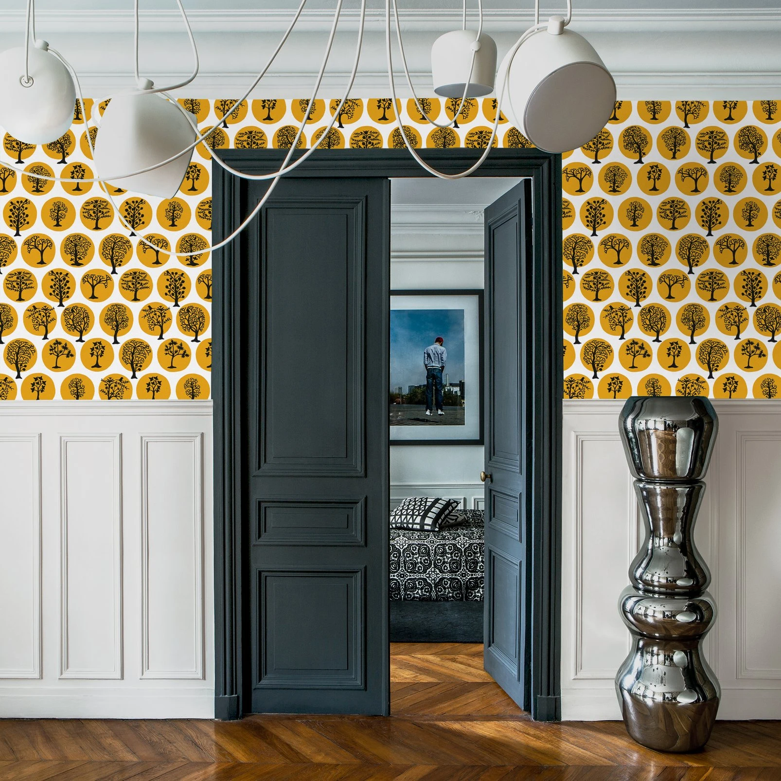 Party Land Mustard Wallpaper - 113470_ROOMSET_01.jpg
