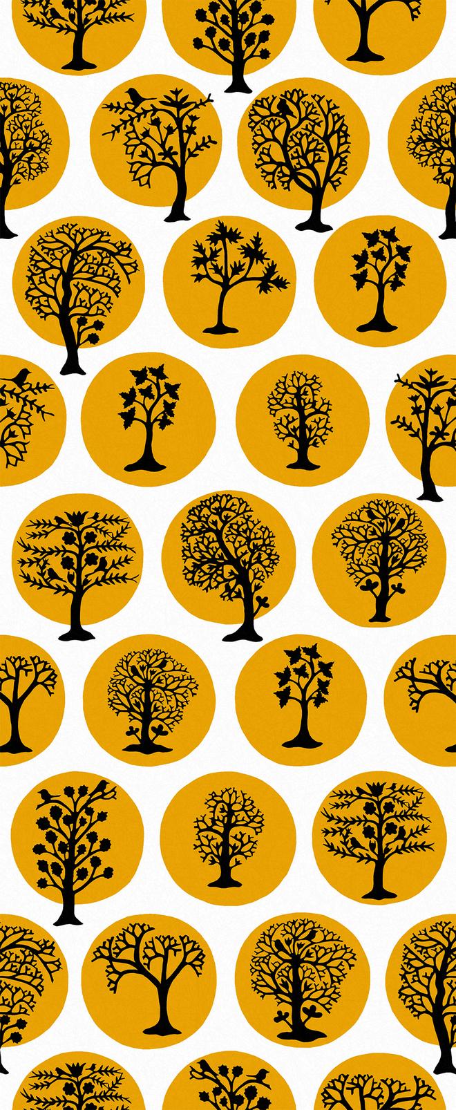 Party Land Mustard Wallpaper - 113470_TILE_01.jpg