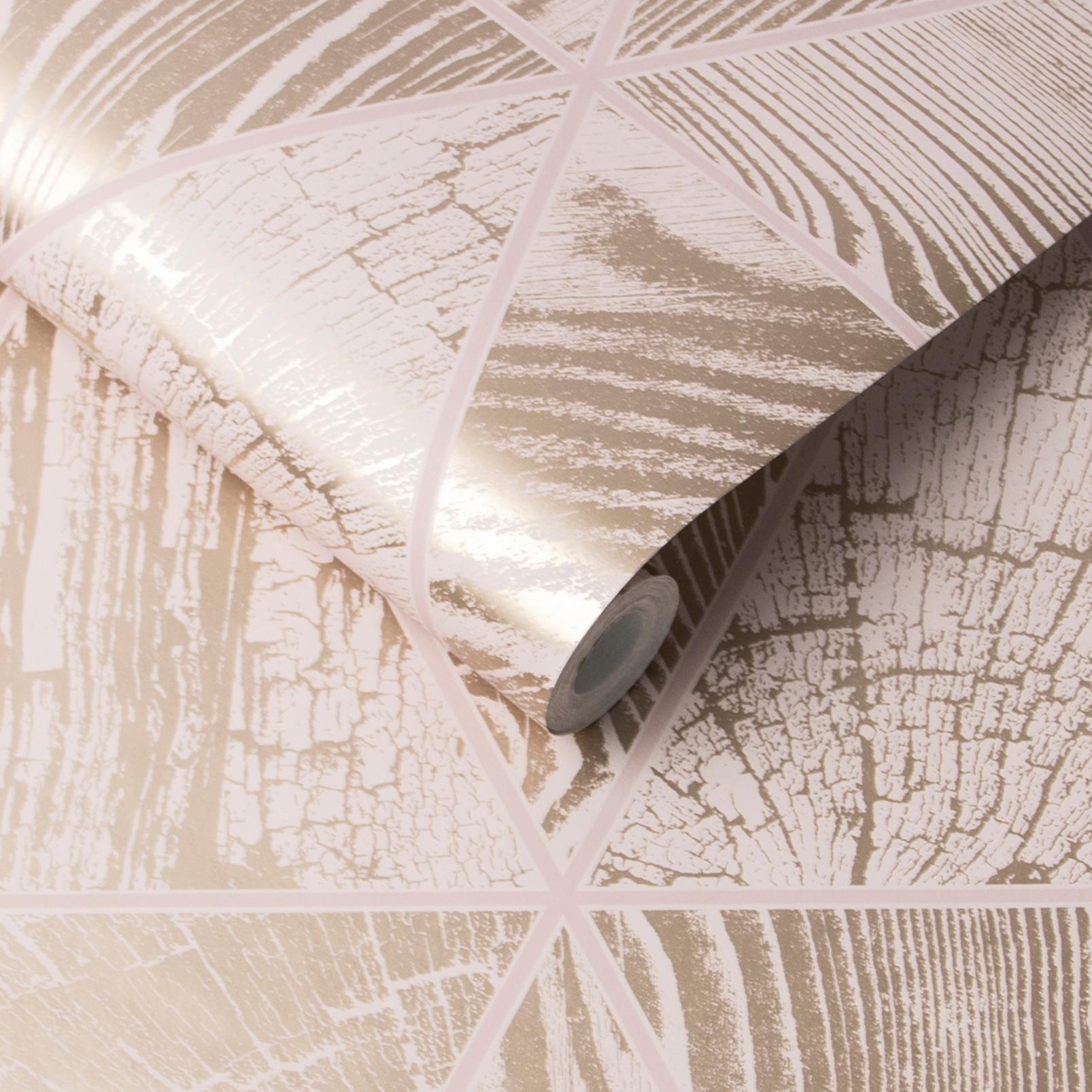 Geo Grain Blush & Rose Gold Wallpaper - 105241_ROLLSHOT_GEO GRAIN BLUSH_02.jpg