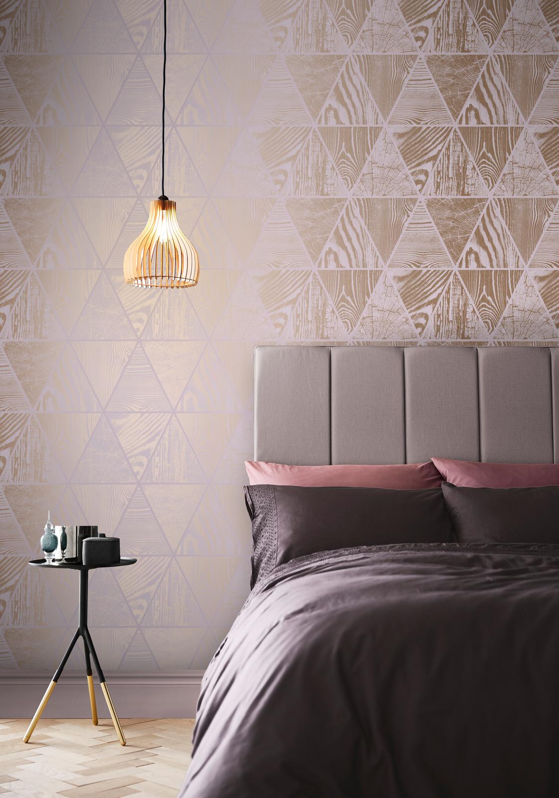 Geo Grain Blush & Rose Gold Wallpaper - 105241_ROOMSET_01.jpg